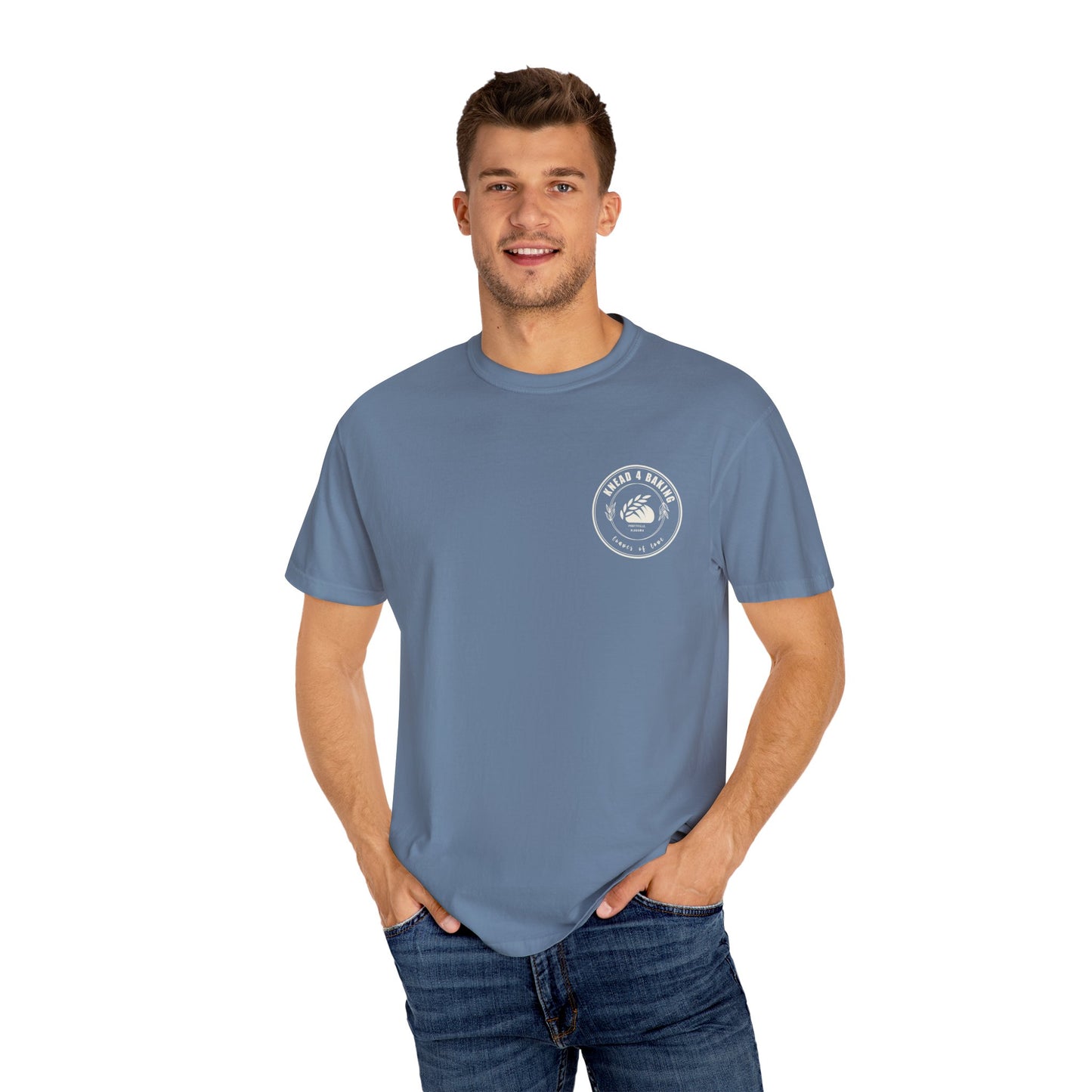 Custom Logo Comfort Colors Shirt with back print - Amazing Faith Designs