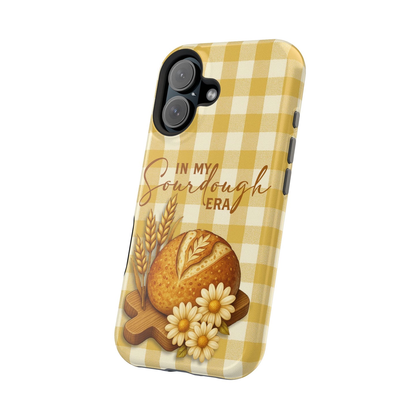 Sourdough Era Yellow Check MagSafe iPhone Case - Amazing Faith Designs