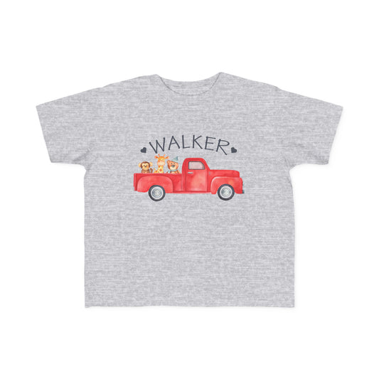 Red Pickup Truck Toddler Shirt - Amazing Faith Designs