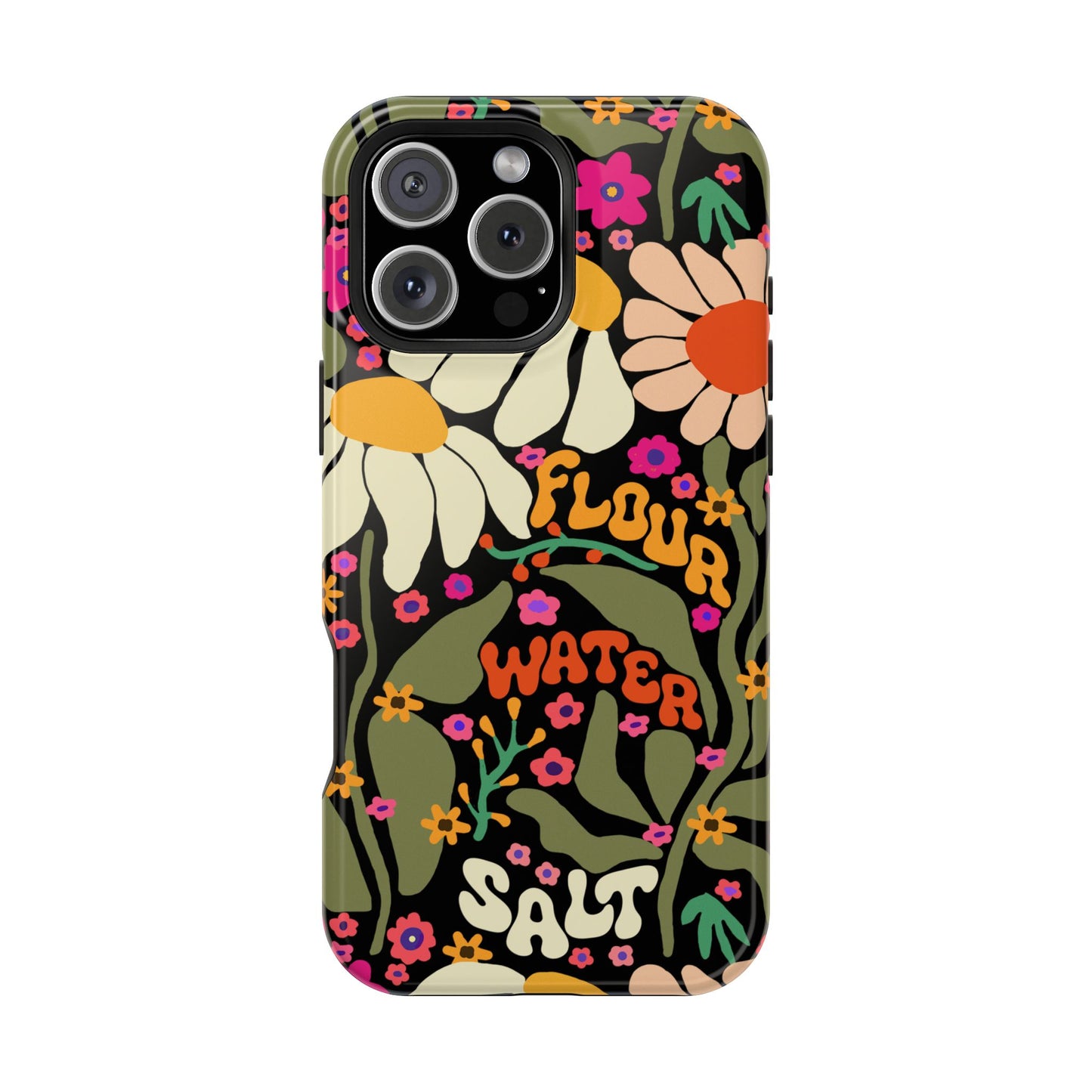 Flour Water Salt Floral MagSafe iPhone Case - Amazing Faith Designs