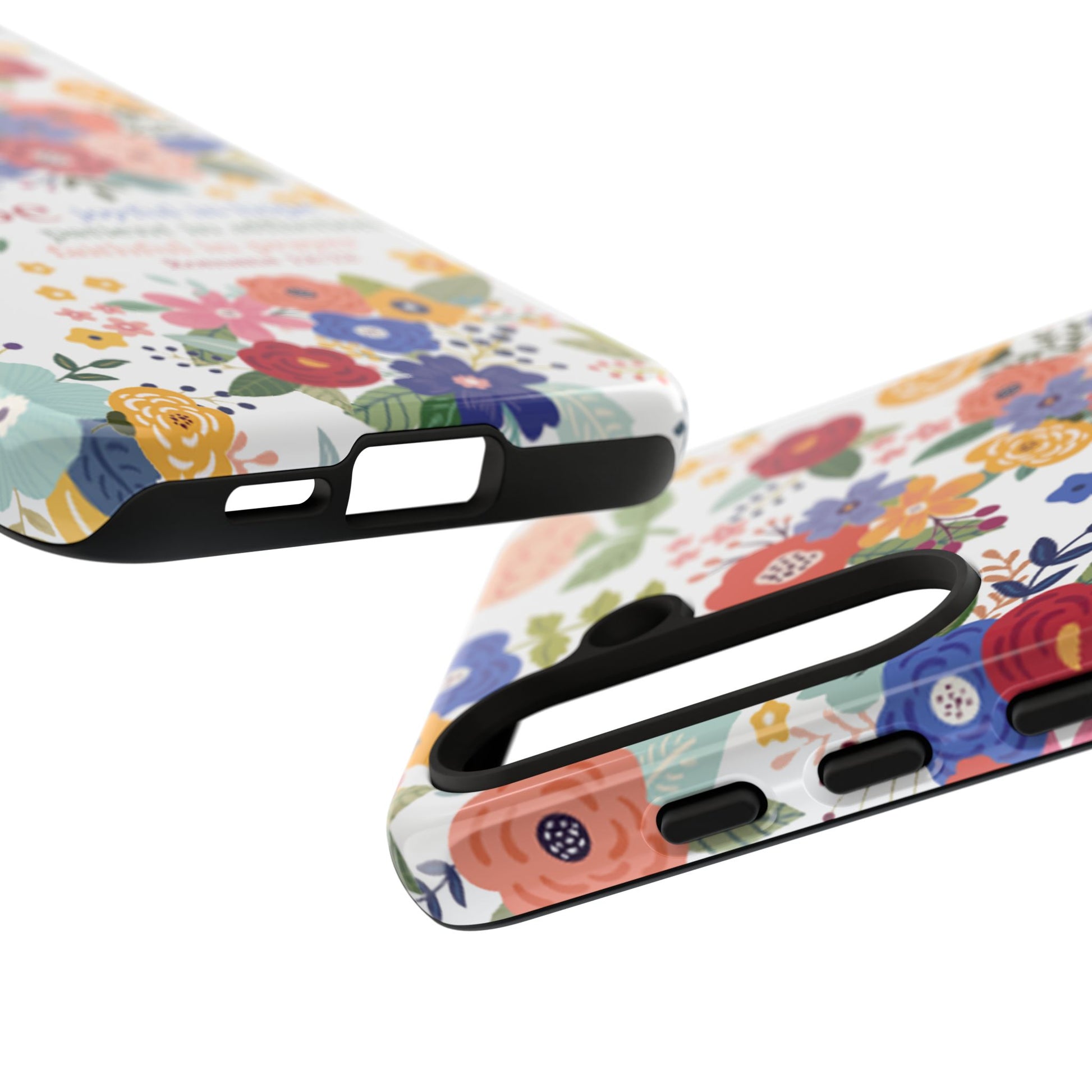 Be Joyful Floral Christian Tough Samsung Phone Case - Amazing Faith Designs