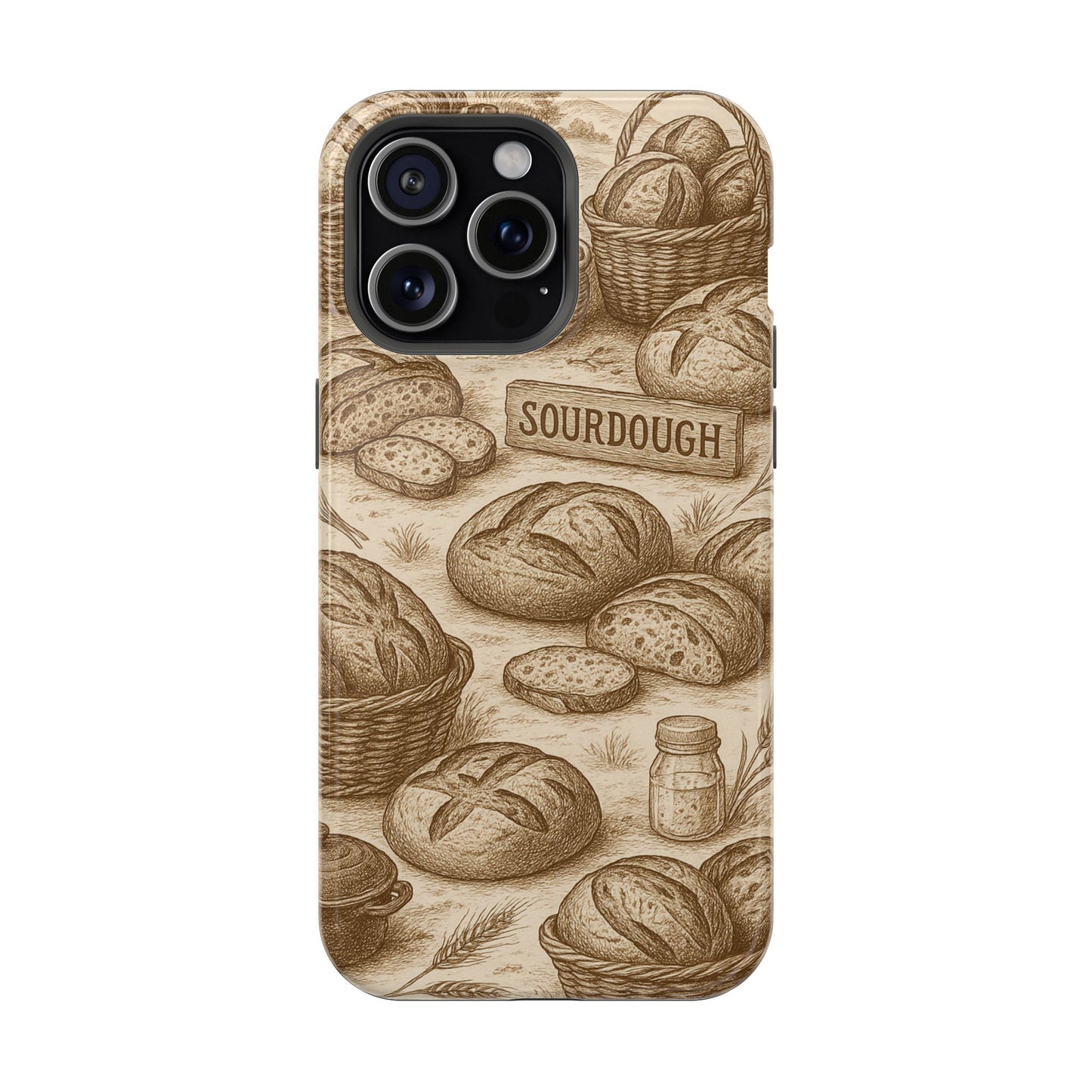 Sourdough Toile MagSafe Tough Phone Case - Amazing Faith Designs