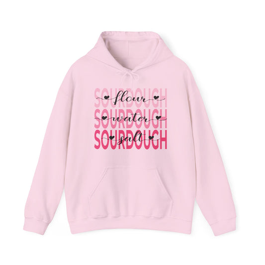 Pink Hearts Sourdough Hoodie - Amazing Faith Designs