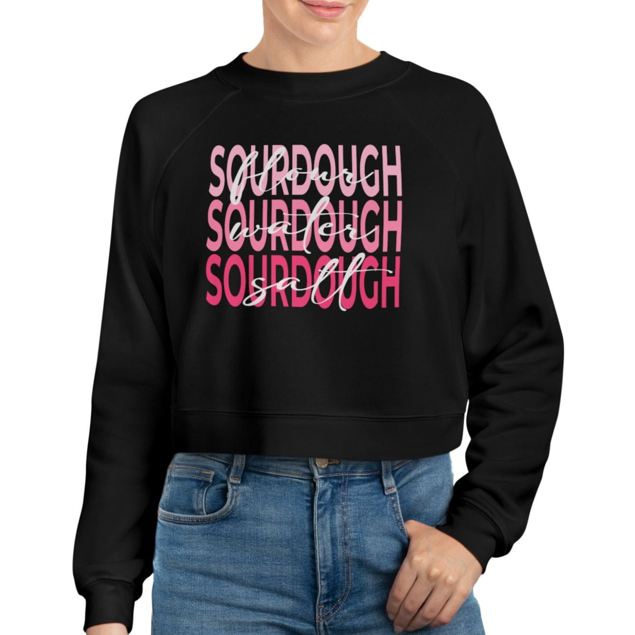 Sourdough Women's Cropped Fleece Pullover - Amazing Faith Designs