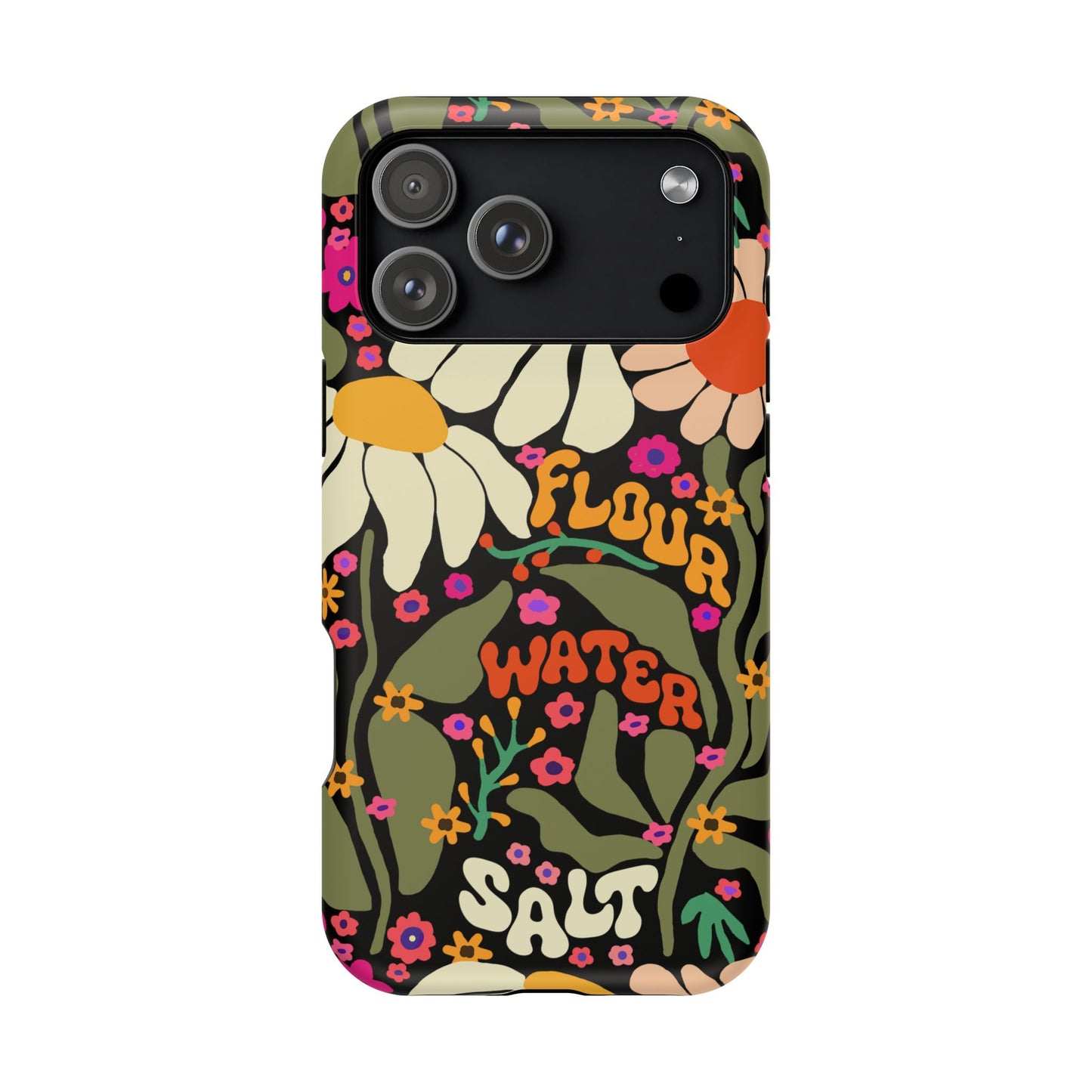 Flour Water Salt Floral MagSafe iPhone Case - Amazing Faith Designs