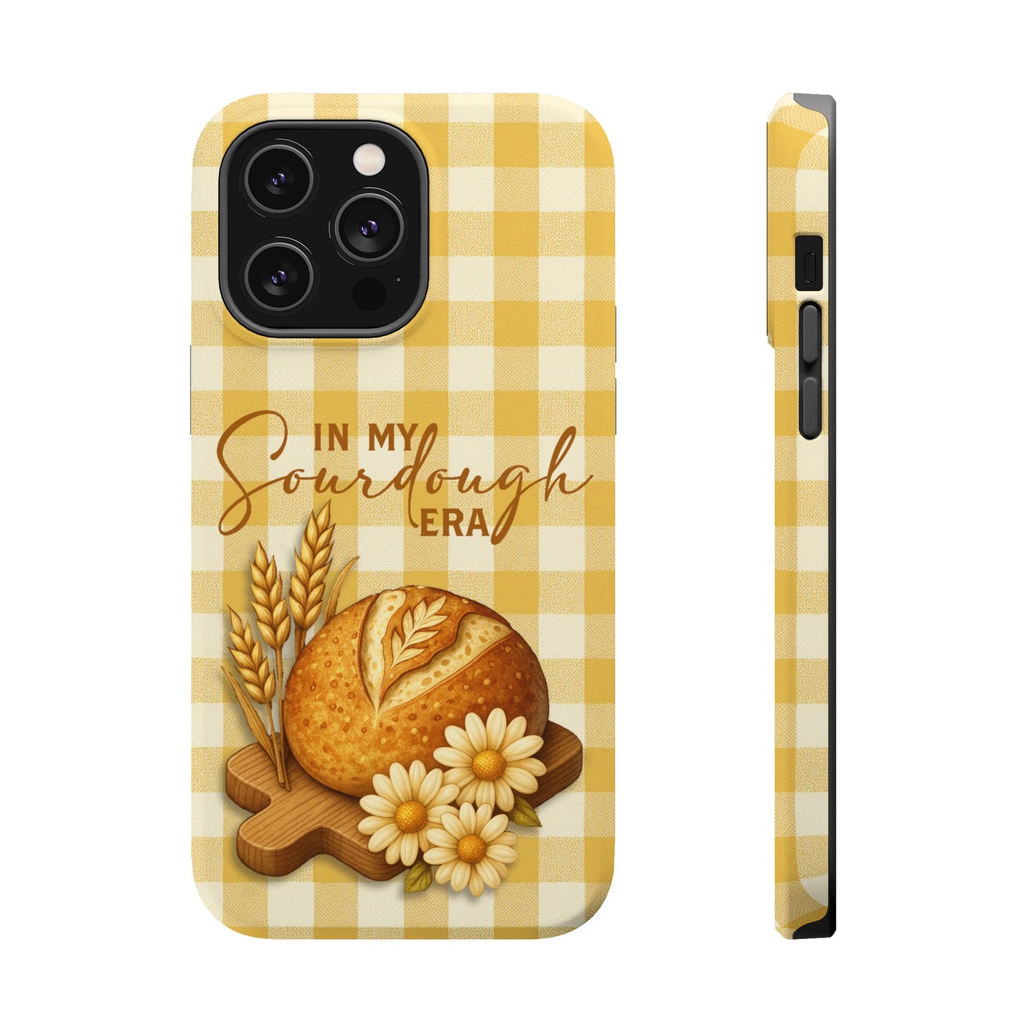 Sourdough Era Yellow Check MagSafe iPhone Case - Amazing Faith Designs