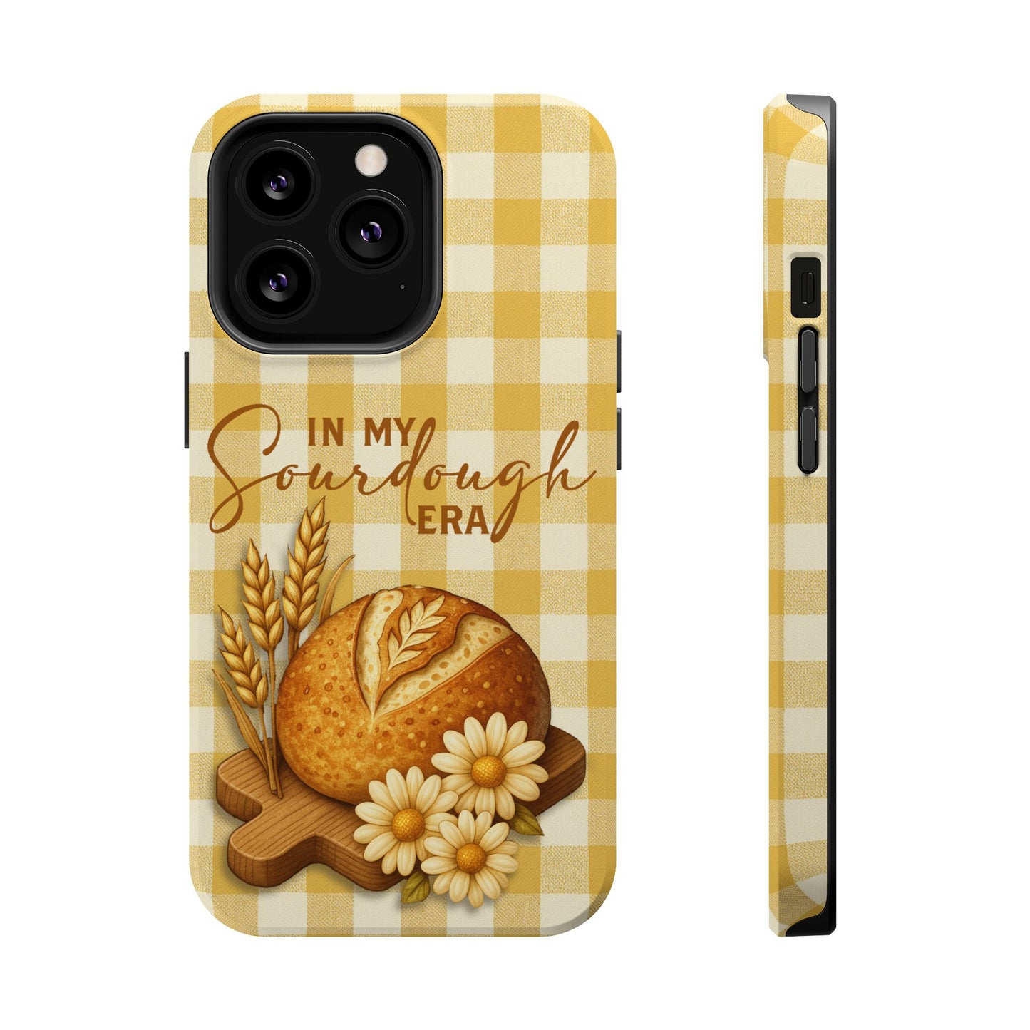 Sourdough Era Yellow Check MagSafe iPhone Case - Amazing Faith Designs