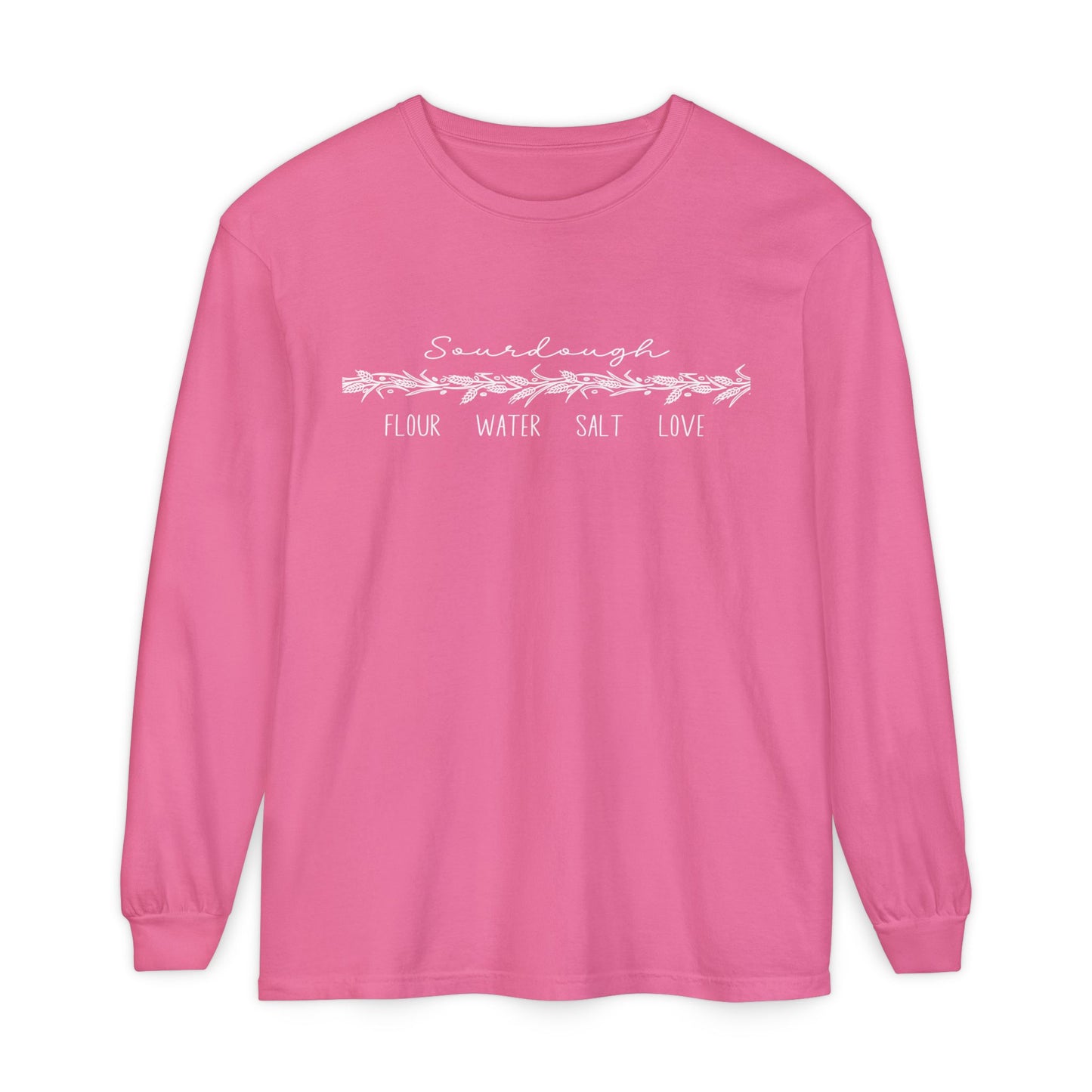 Flour Water Salt Love Sourdough Long Sleeve T-Shirt - Amazing Faith Designs
