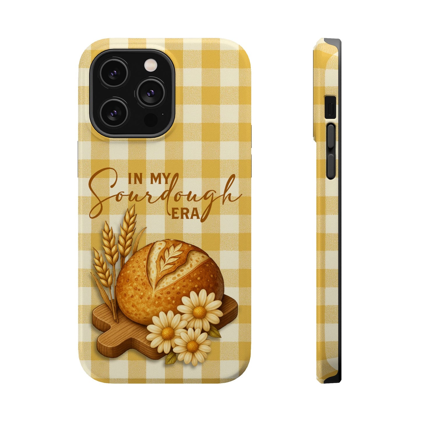 Sourdough Era Yellow Check MagSafe iPhone Case - Amazing Faith Designs