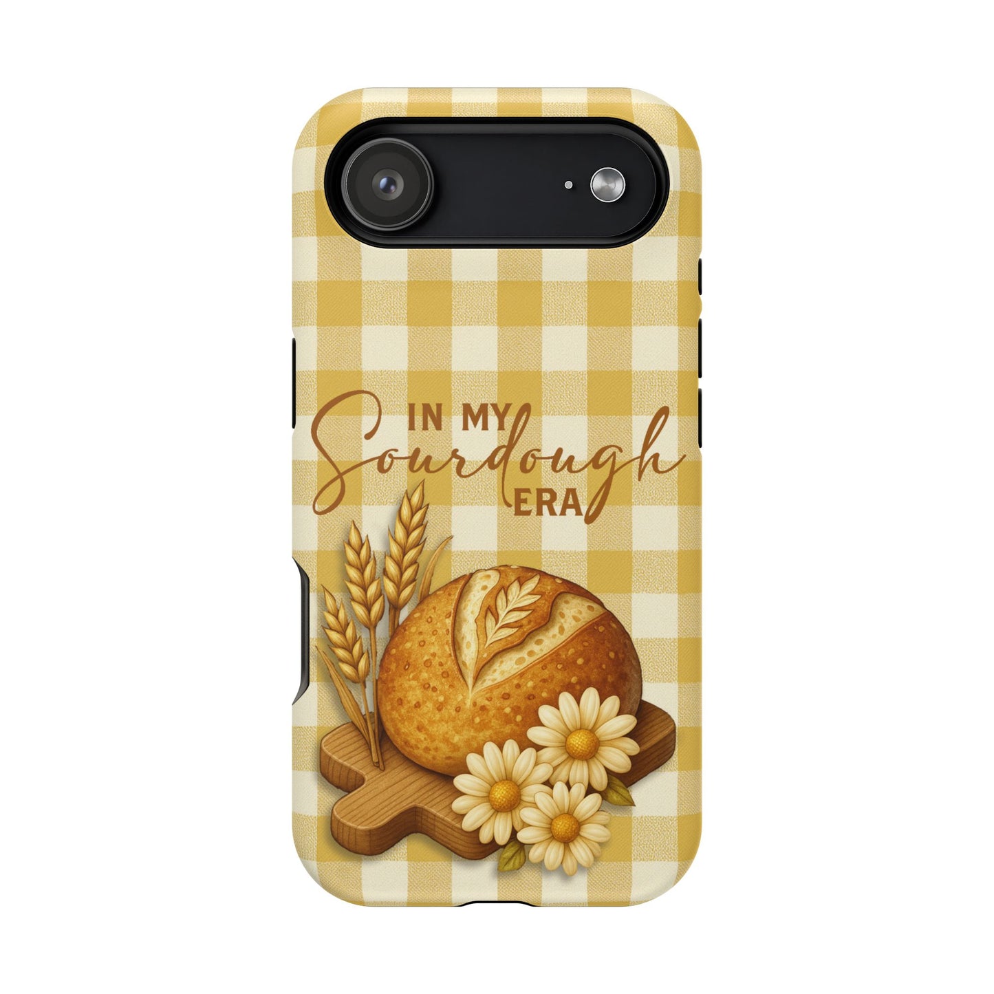 Sourdough Era Yellow Check MagSafe iPhone Case - Amazing Faith Designs