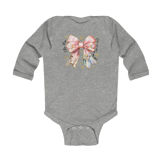 Christmas Nativity Bow Personalized Infant Onesie - Amazing Faith Designs