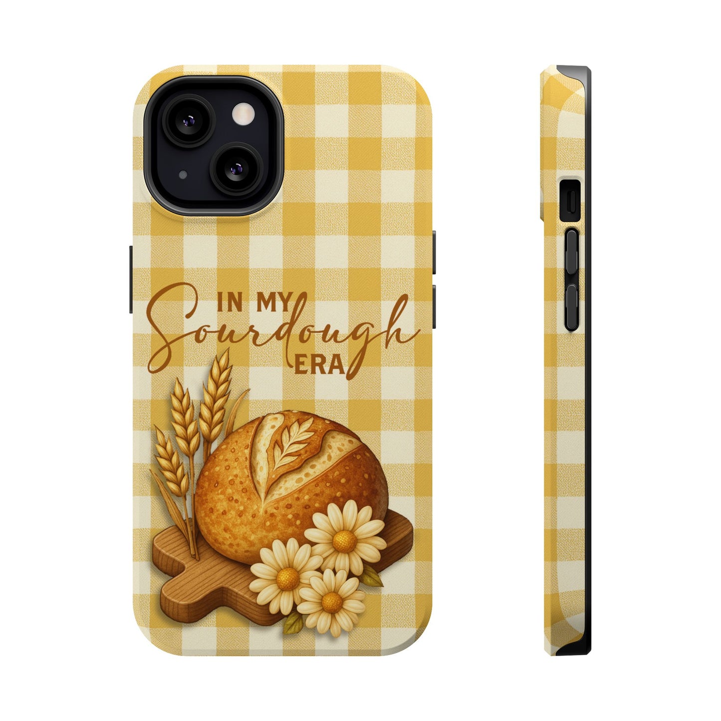 Sourdough Era Yellow Check MagSafe iPhone Case - Amazing Faith Designs