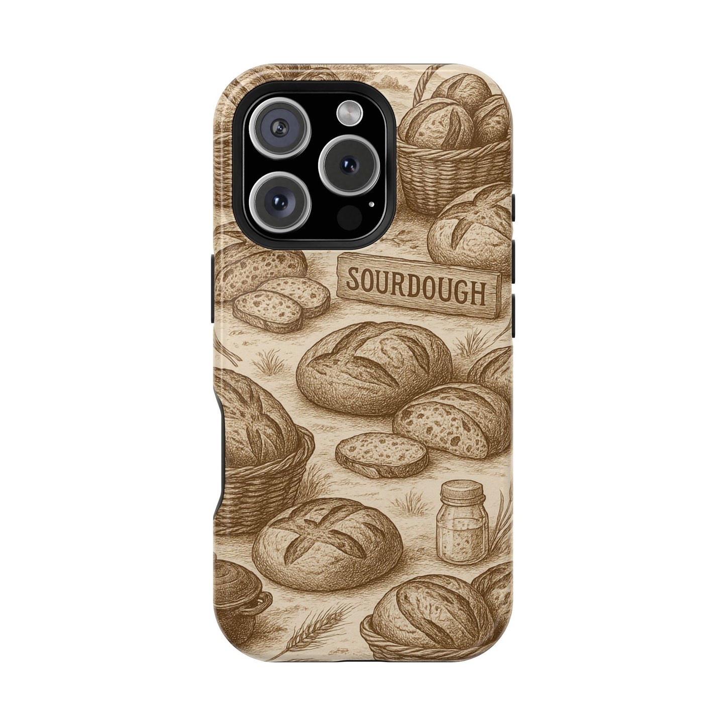 Sourdough Toile MagSafe Tough Phone Case - Amazing Faith Designs