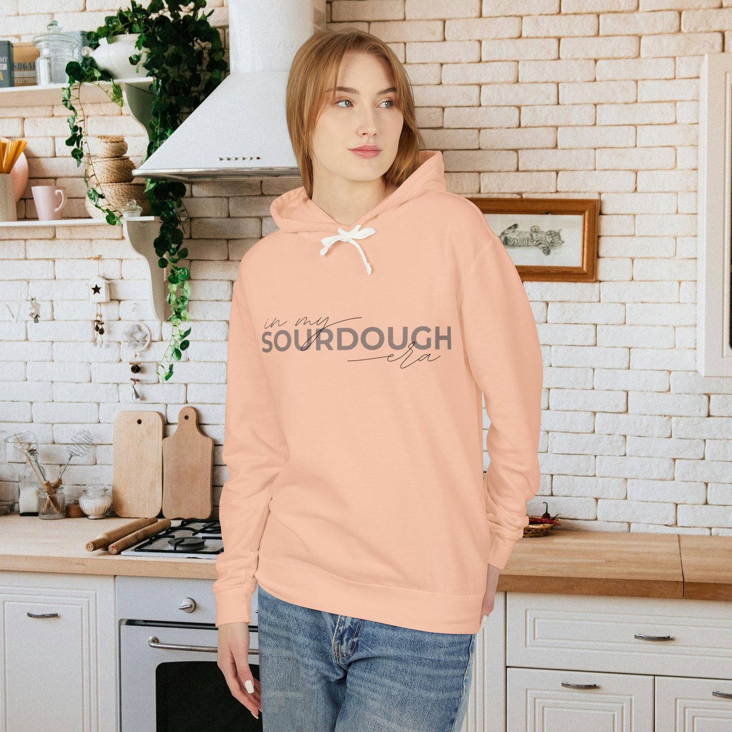 In My Sourdough Era Unisex Lightweight Hoodie - Amazing Faith Designs
