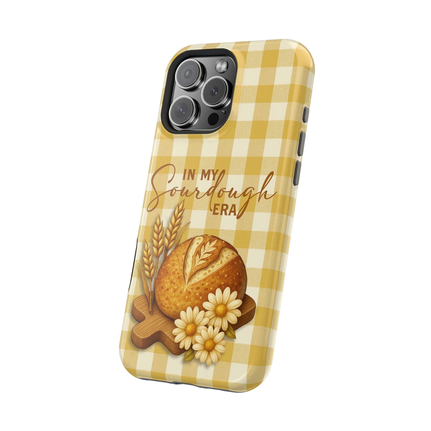 Sourdough Era Yellow Check MagSafe iPhone Case - Amazing Faith Designs