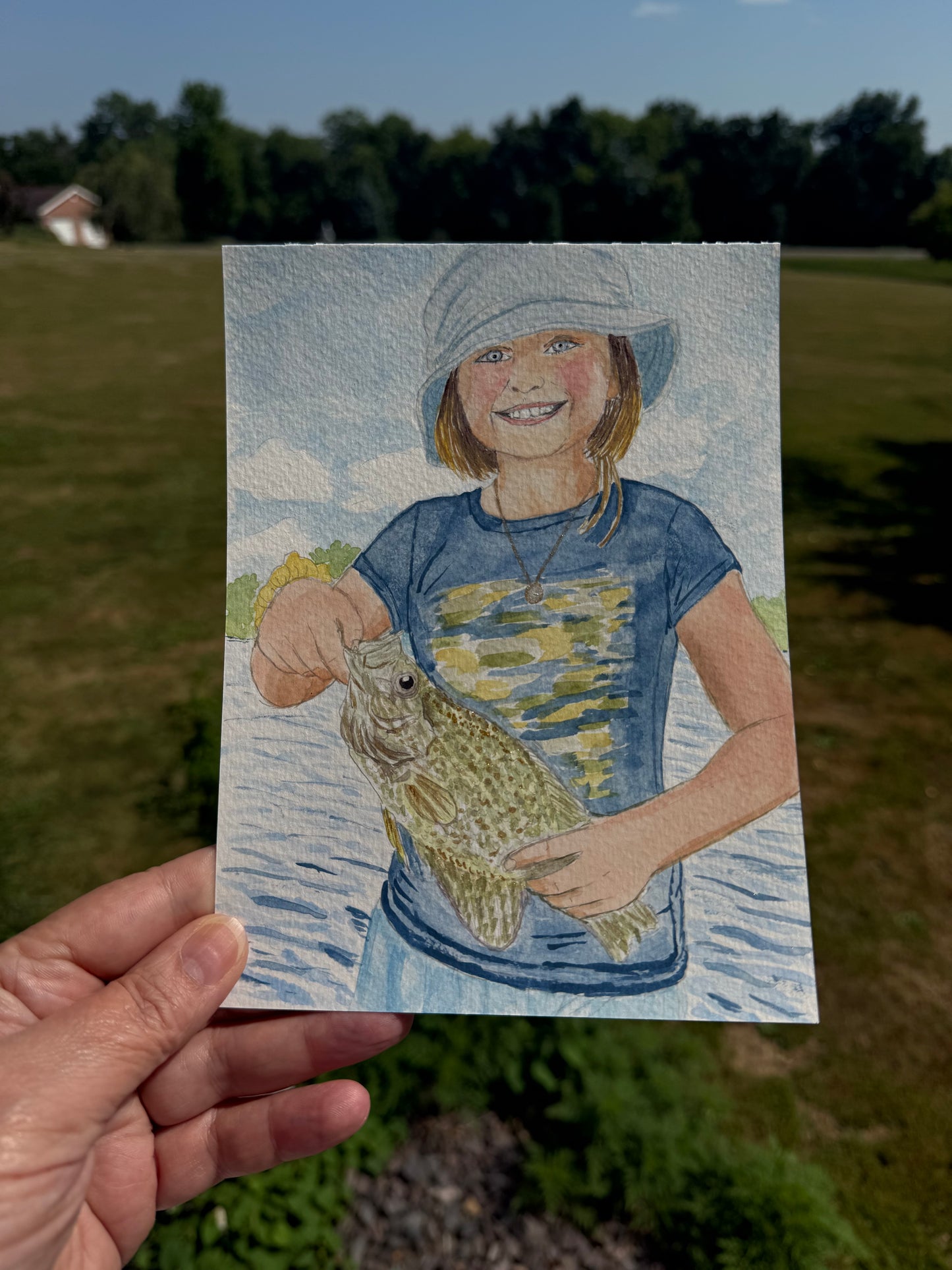 Custom Portrait Watercolor Painting from Photo - Amazing Faith Designs