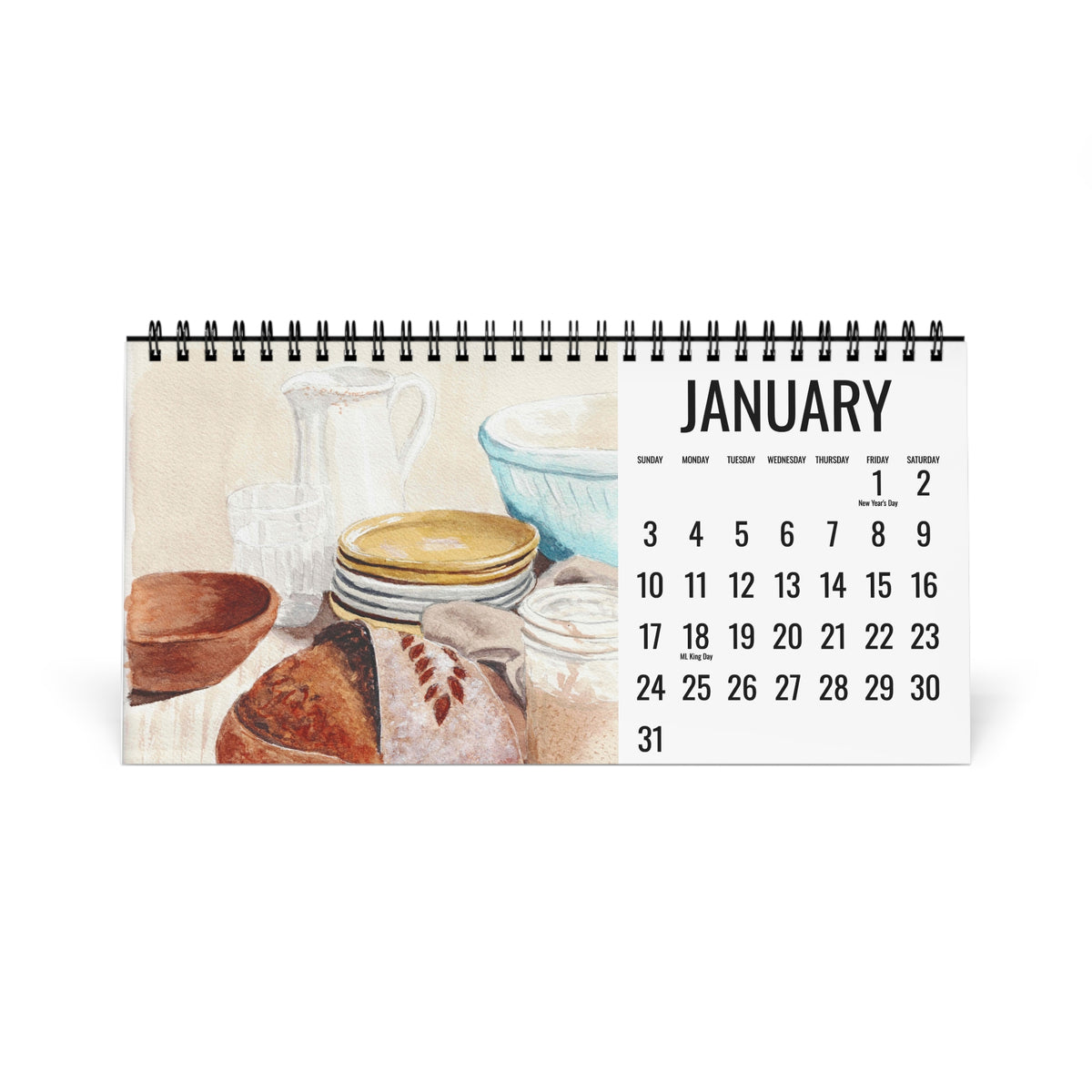 2027 Sourdough Desktop Calendar
