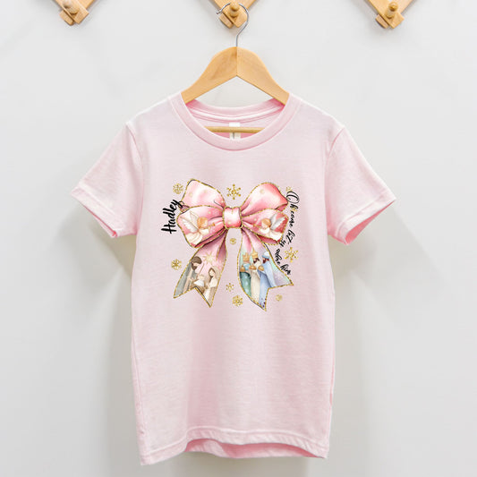 Baby Jesus Christmas Bow Toddler Shirt - Amazing Faith Designs