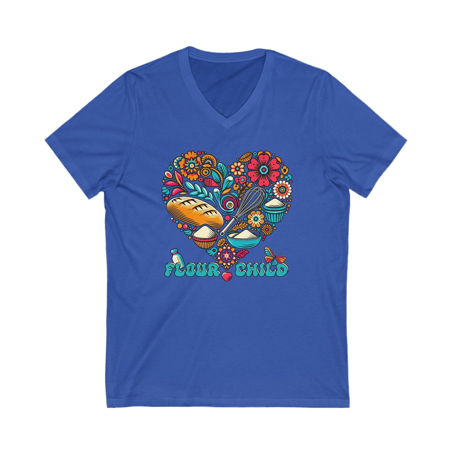 Flour Child Sourdough V-neck Shirt - Amazing Faith Designs