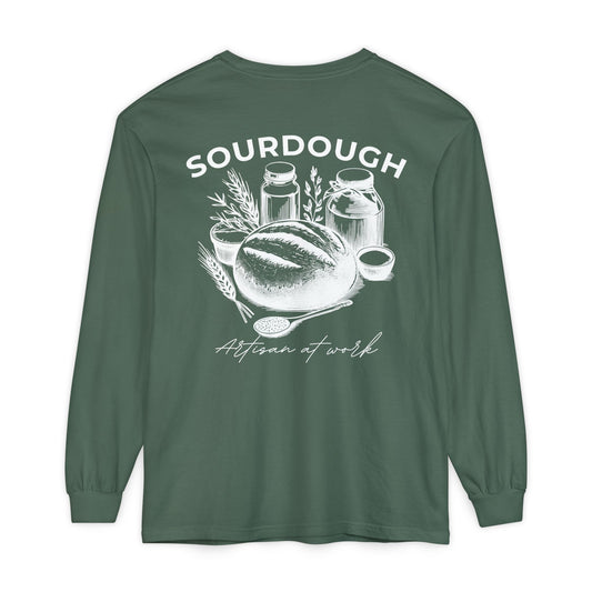 Artisan Sourdough Baker Custom Name Long Sleeve Shirt - Amazing Faith Designs