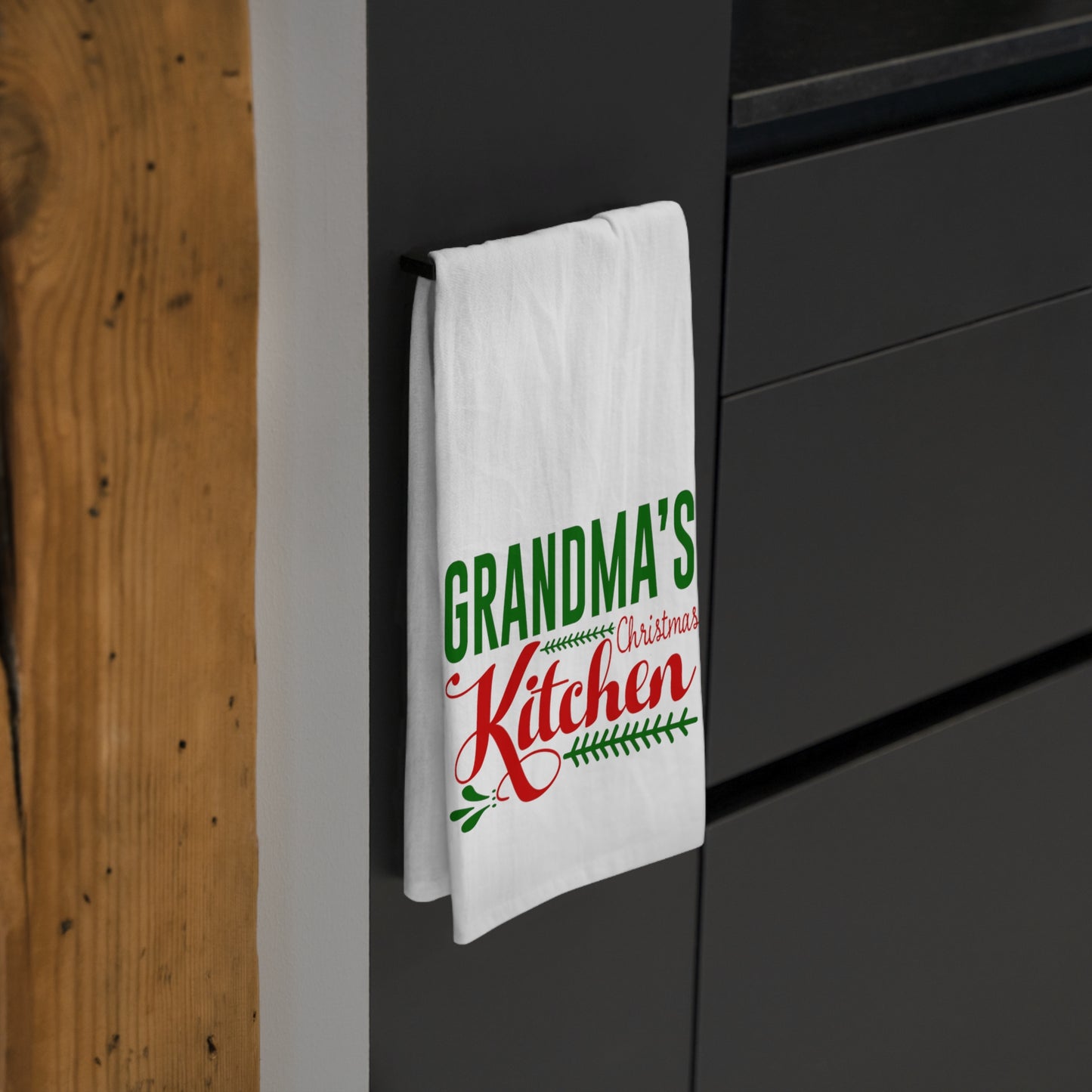 Grandma's Christmas Kitchen Tea Towel - Amazing Faith Designs