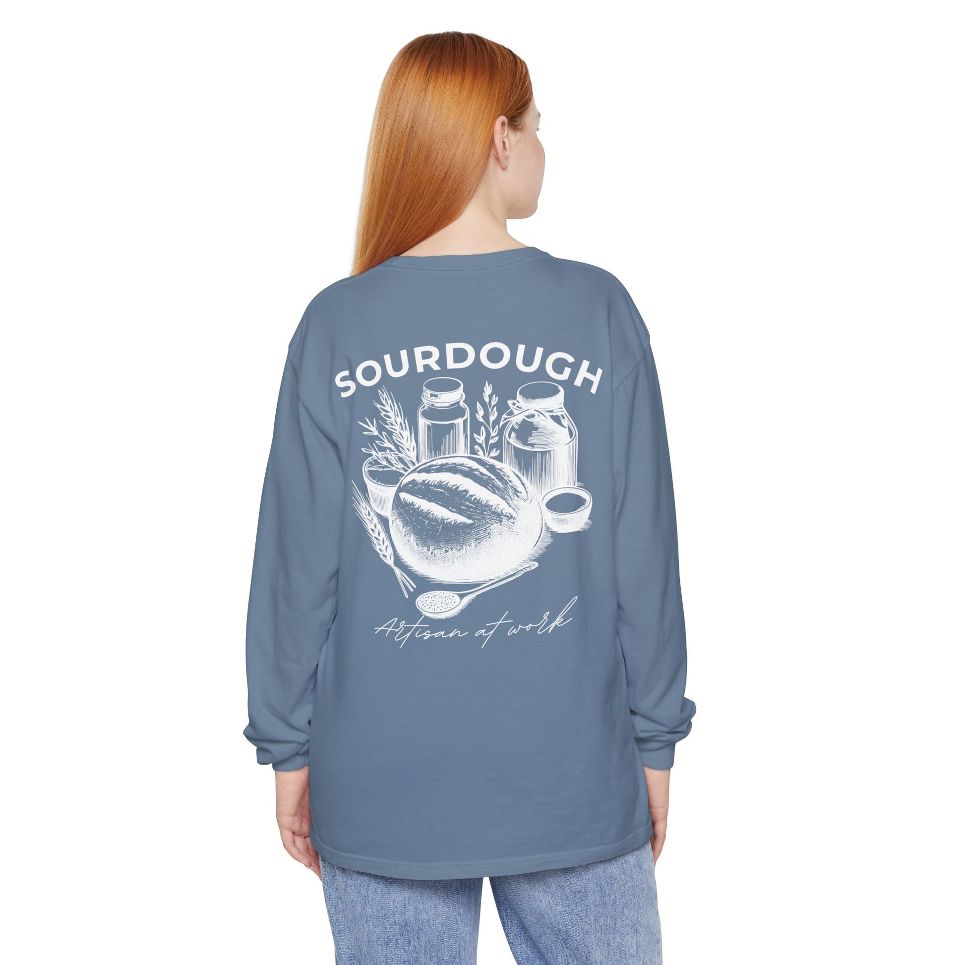 Artisan Sourdough Baker Custom Name Long Sleeve Shirt - Amazing Faith Designs