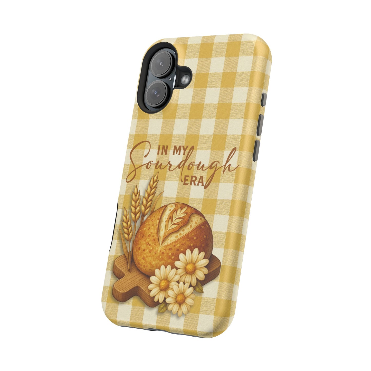 Sourdough Era Yellow Check MagSafe iPhone Case - Amazing Faith Designs