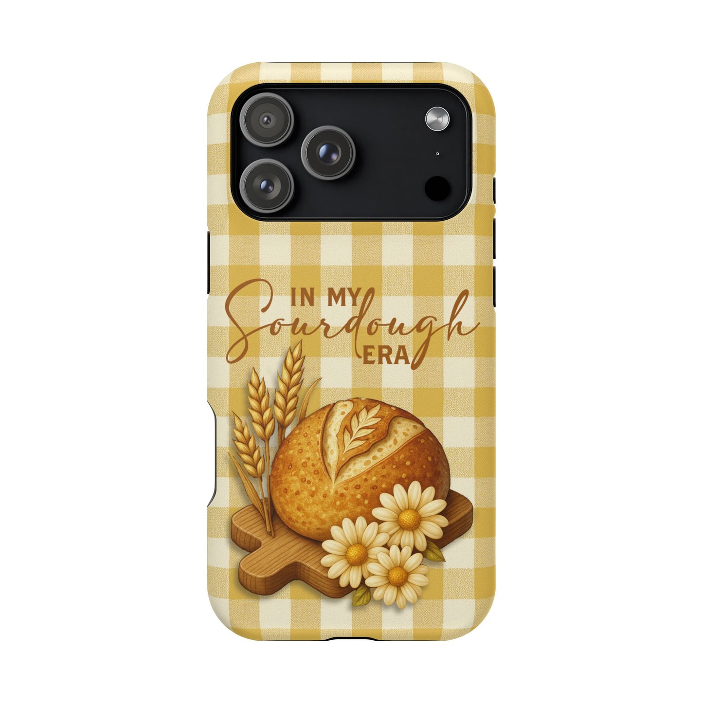 Sourdough Era Yellow Check MagSafe iPhone Case - Amazing Faith Designs
