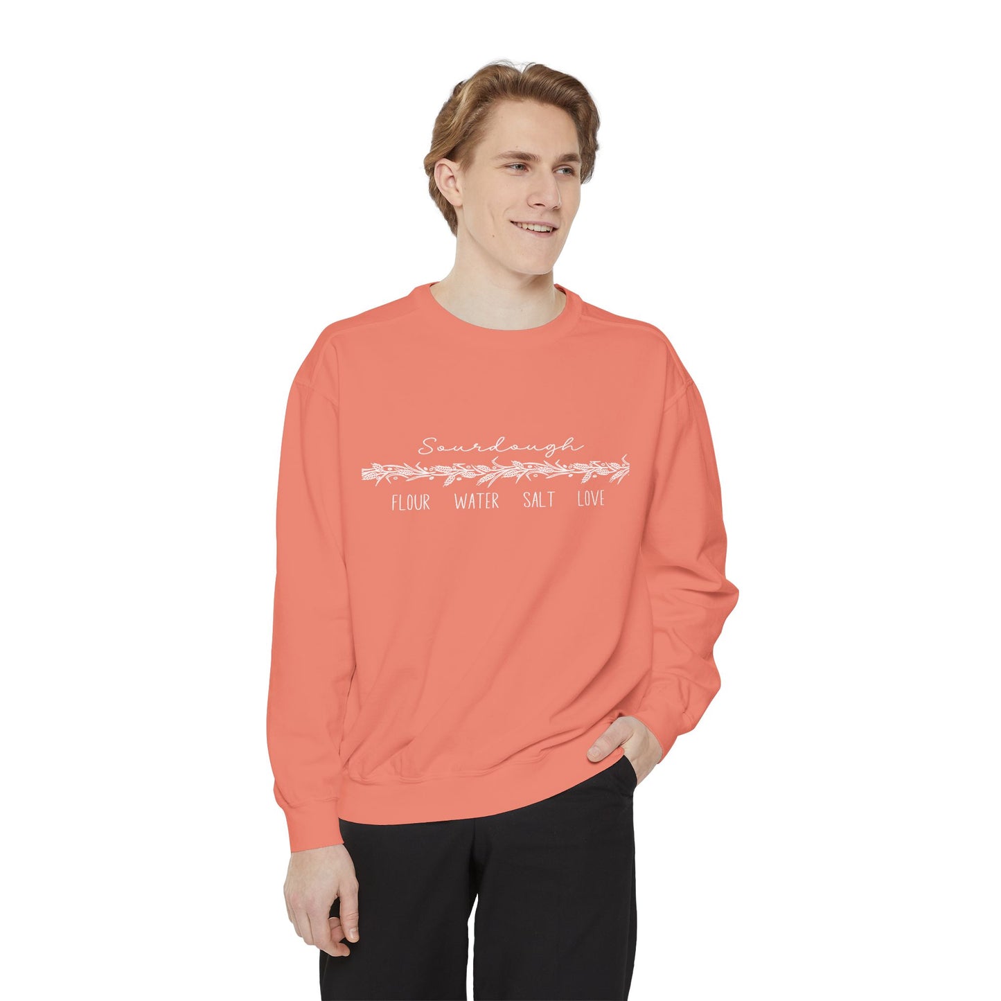 Flour Water Salt Love Heavyweight Comfort Colors Sweatshirt - Amazing Faith Designs