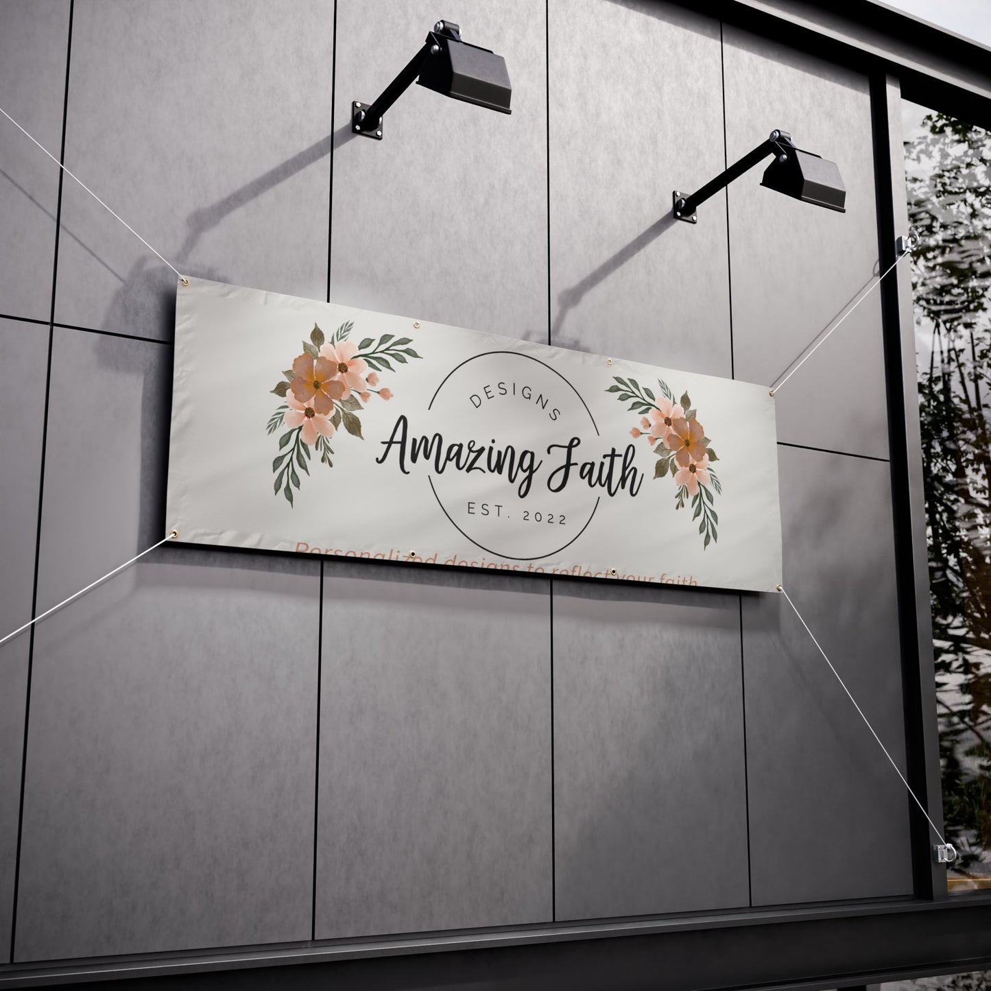 Business Logo Vinyl Banners - Amazing Faith Designs