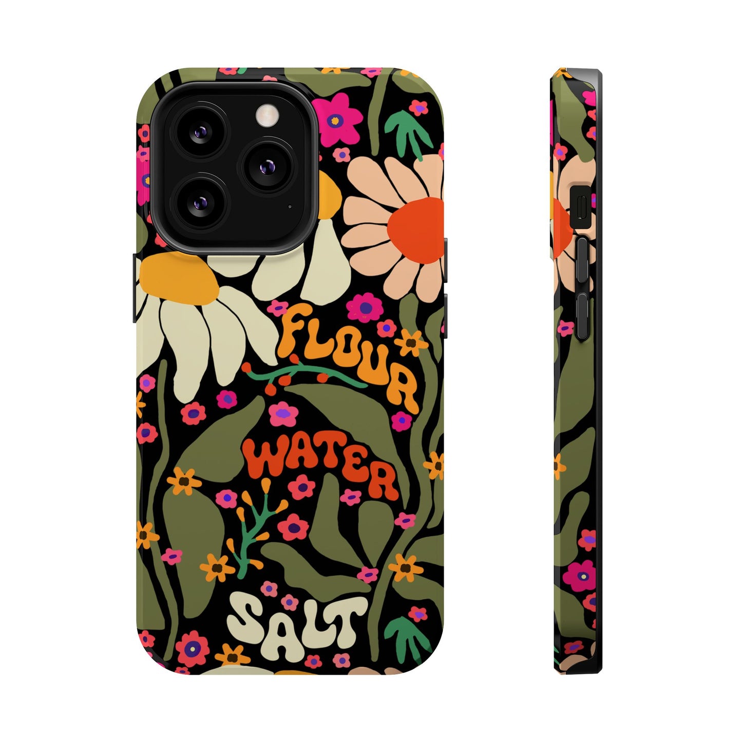 Flour Water Salt Floral MagSafe iPhone Case - Amazing Faith Designs