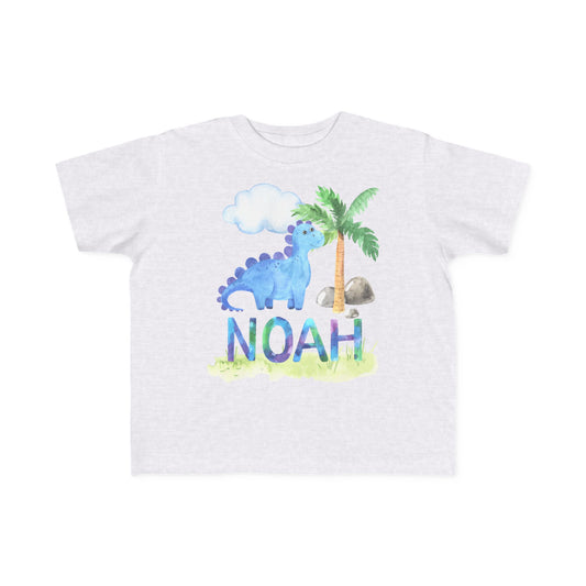 Dinosaur Personalized Name Toddler T-shirt 2T 3T 4T 5T | 2nd 3rd 4th 5th Birthday - Amazing Faith Designs