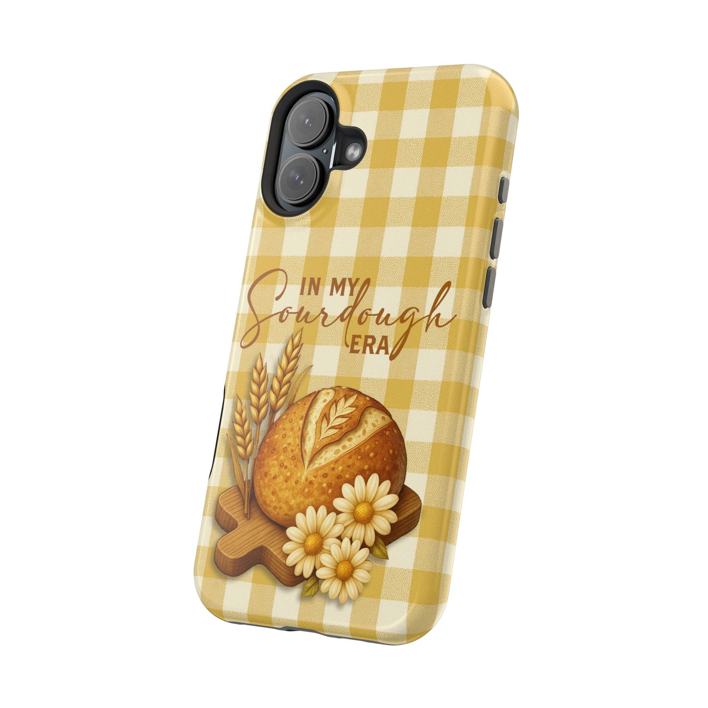 Sourdough Era Yellow Check MagSafe iPhone Case - Amazing Faith Designs