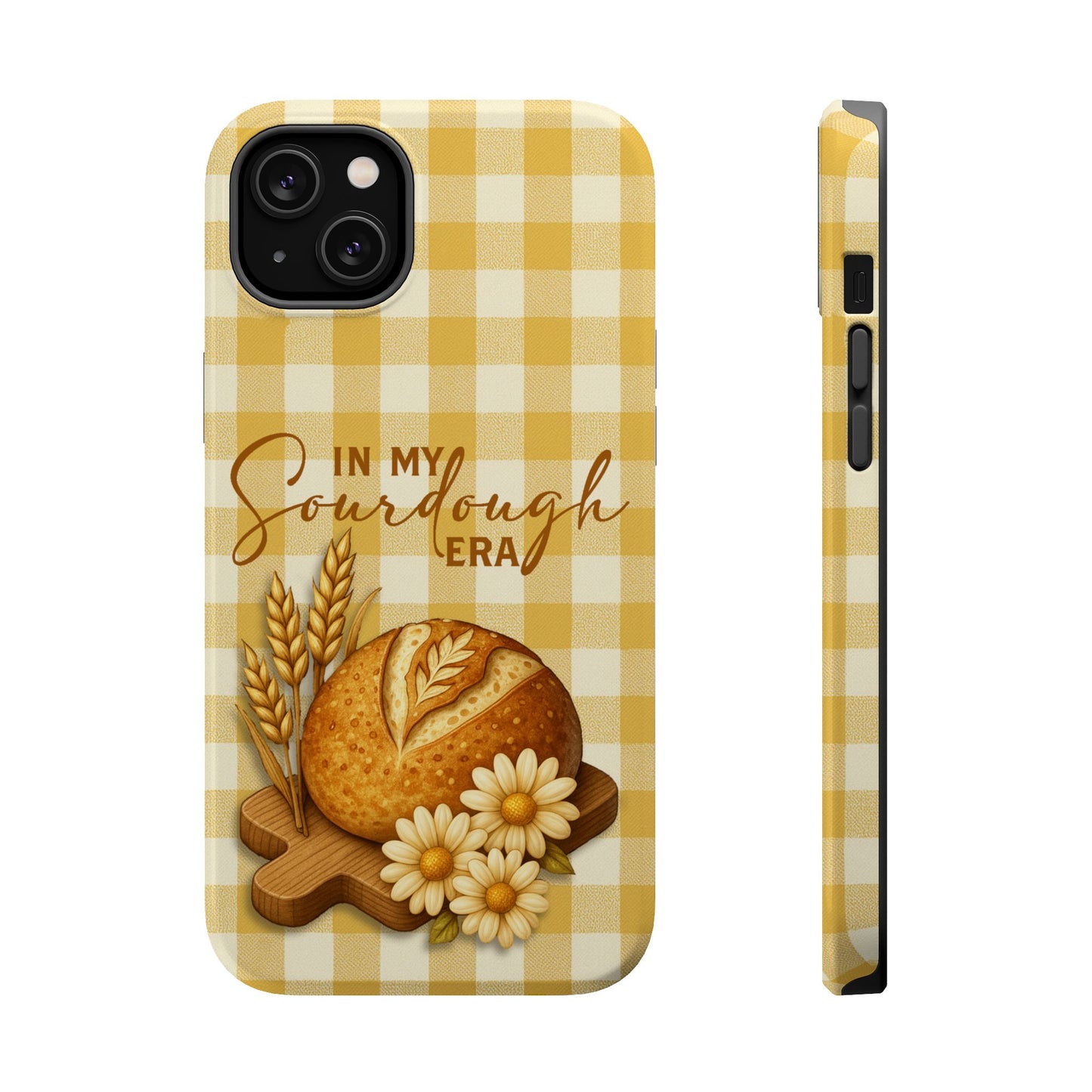 Sourdough Era Yellow Check MagSafe iPhone Case - Amazing Faith Designs
