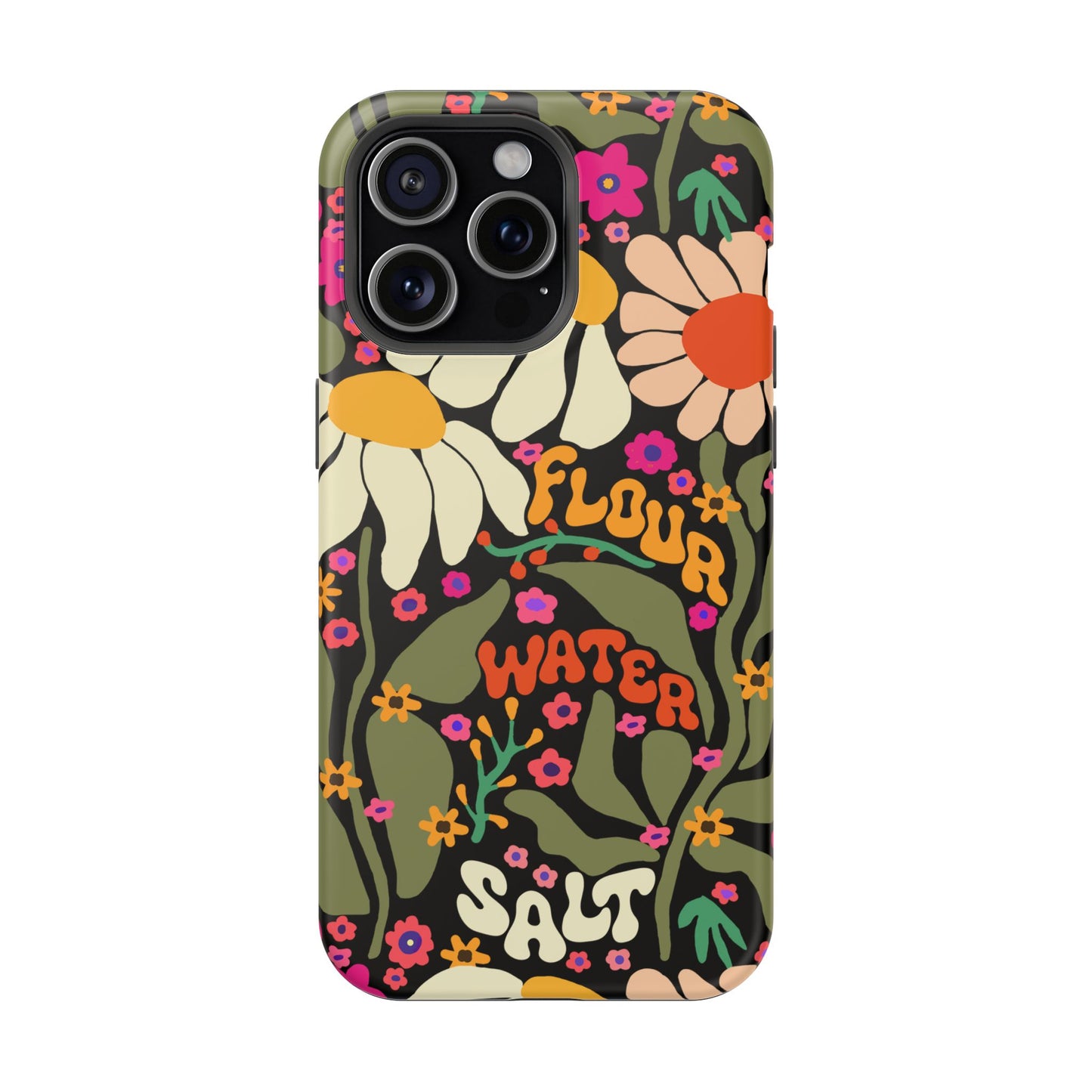 Flour Water Salt Floral MagSafe iPhone Case - Amazing Faith Designs