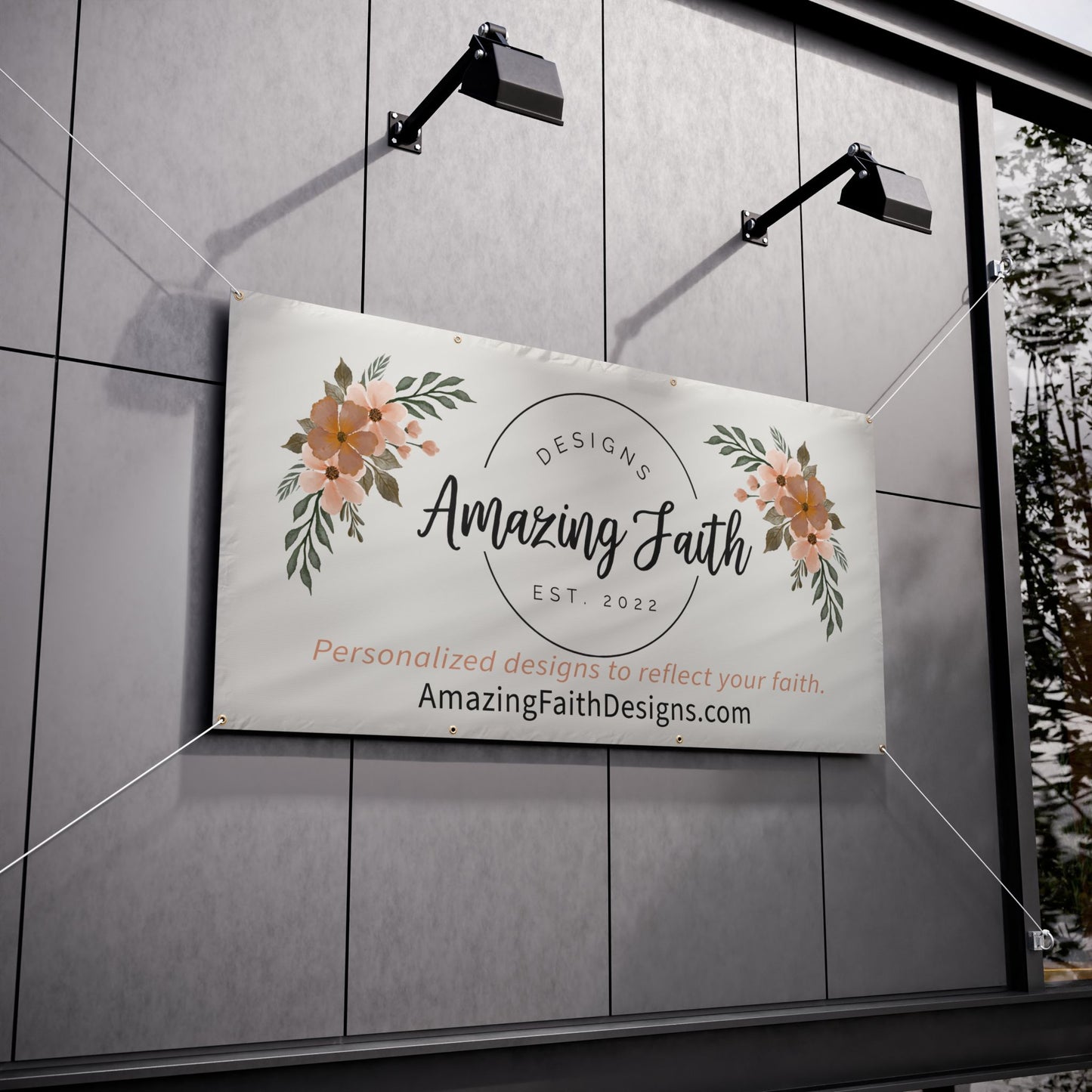 Business Logo Vinyl Banners - Amazing Faith Designs
