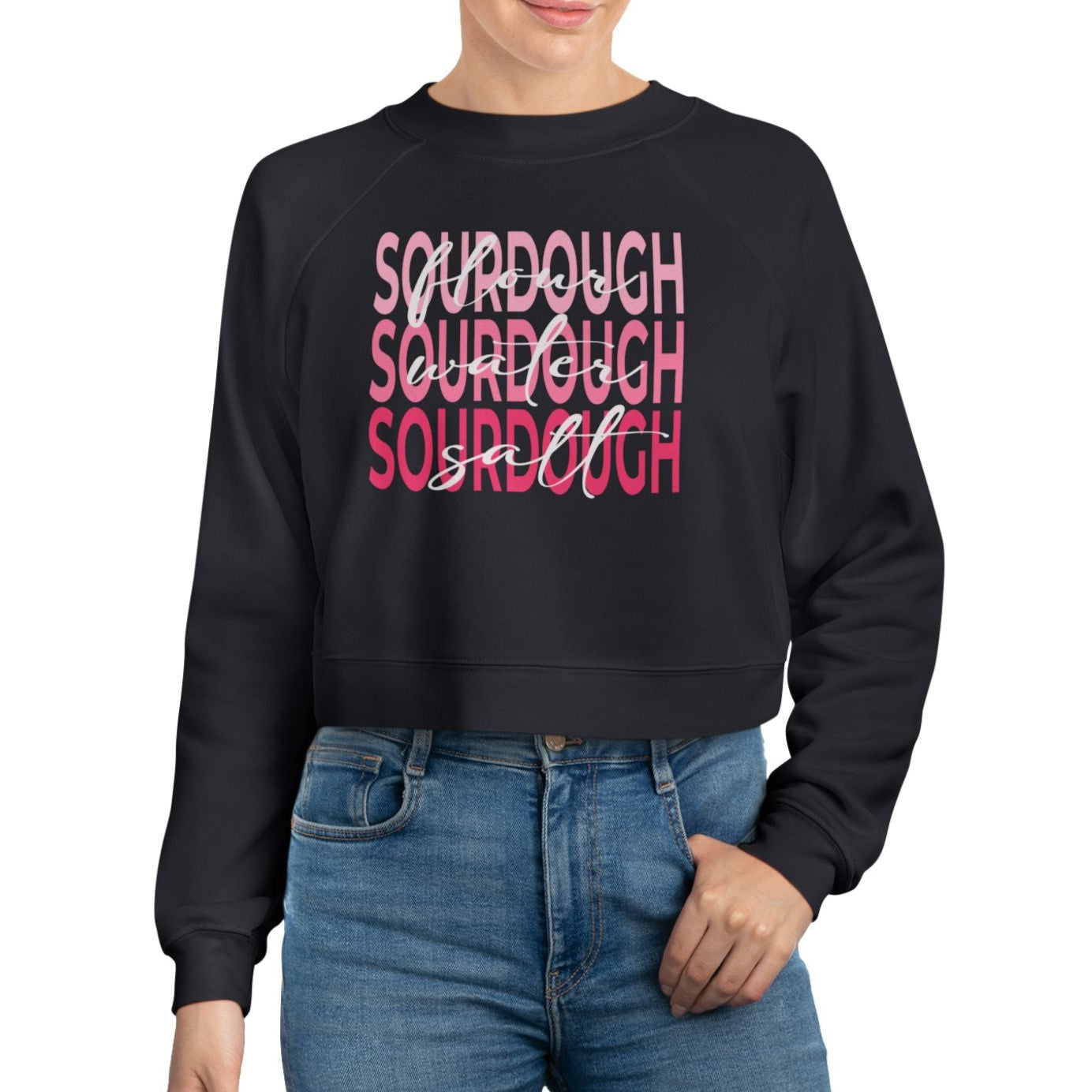 Sourdough Women's Cropped Fleece Pullover - Amazing Faith Designs