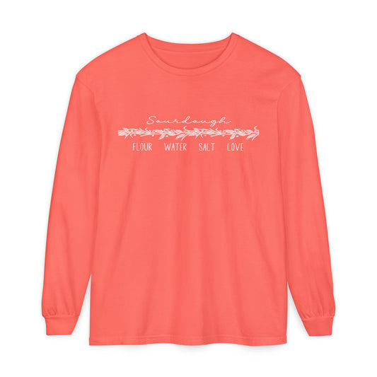 Flour Water Salt Love Sourdough Long Sleeve T-Shirt - Amazing Faith Designs