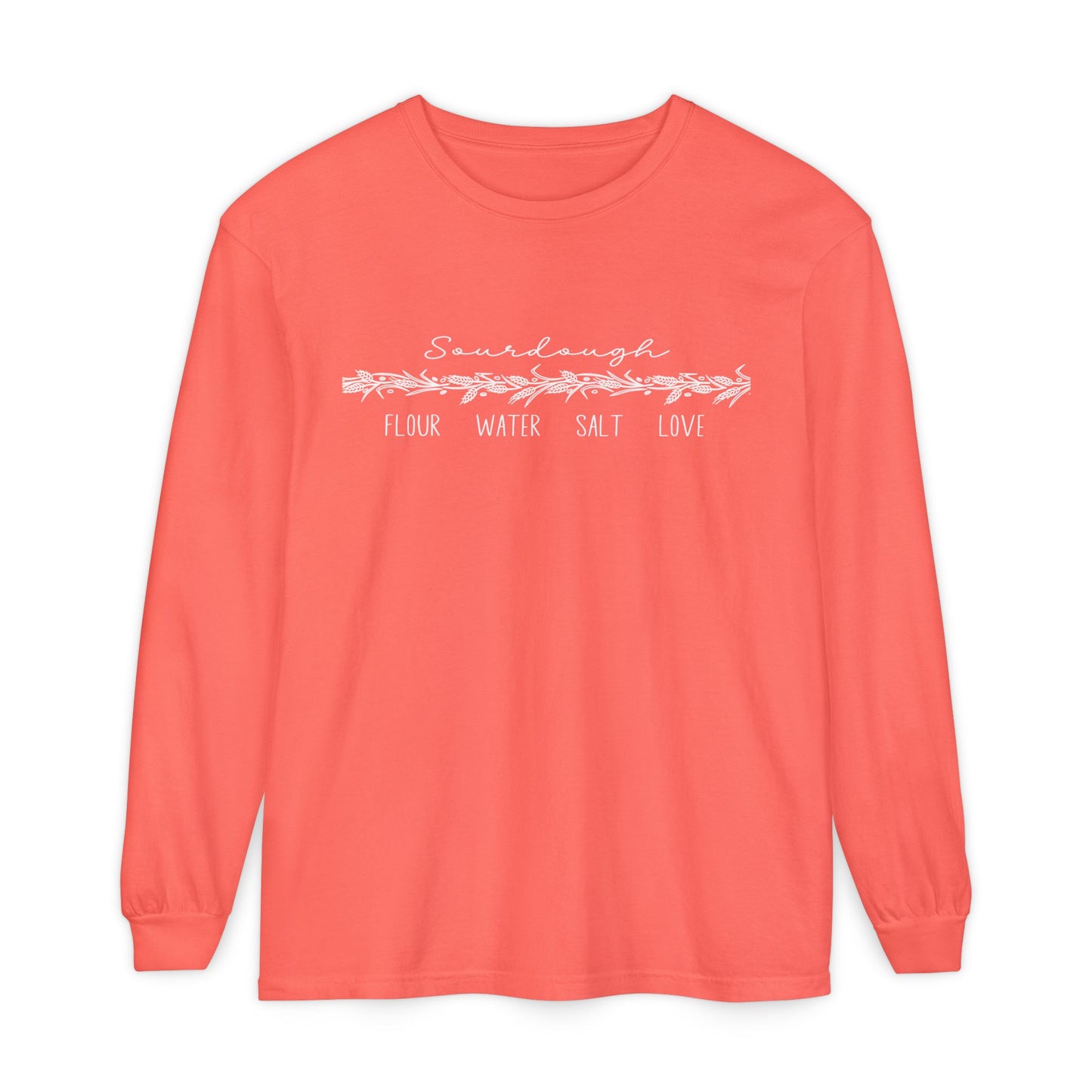 Flour Water Salt Love Sourdough Long Sleeve T-Shirt - Amazing Faith Designs