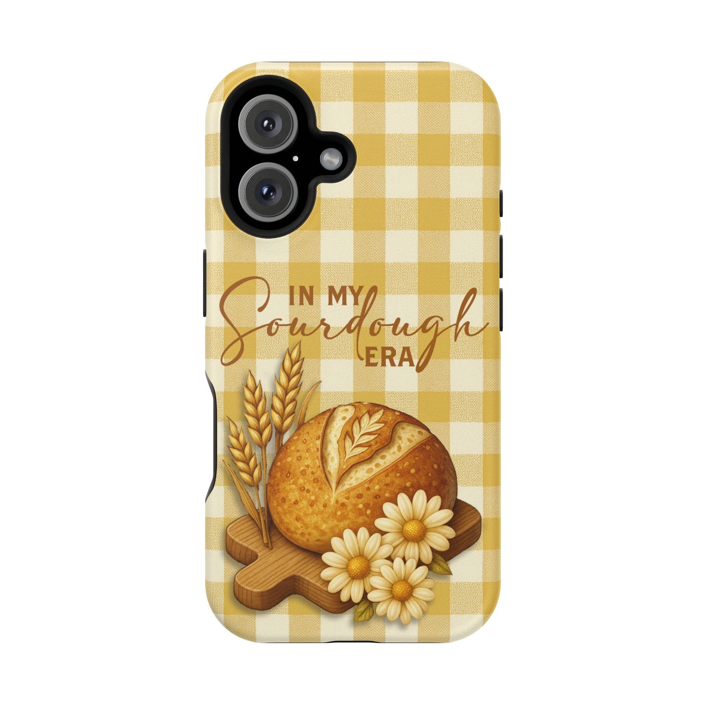 Sourdough Era Yellow Check MagSafe iPhone Case - Amazing Faith Designs