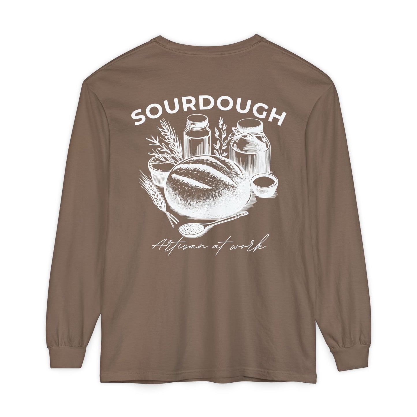 Artisan Sourdough Baker Custom Name Long Sleeve Shirt - Amazing Faith Designs