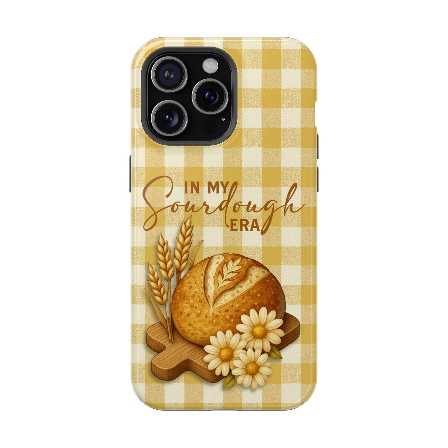 Sourdough Era Yellow Check MagSafe iPhone Case - Amazing Faith Designs
