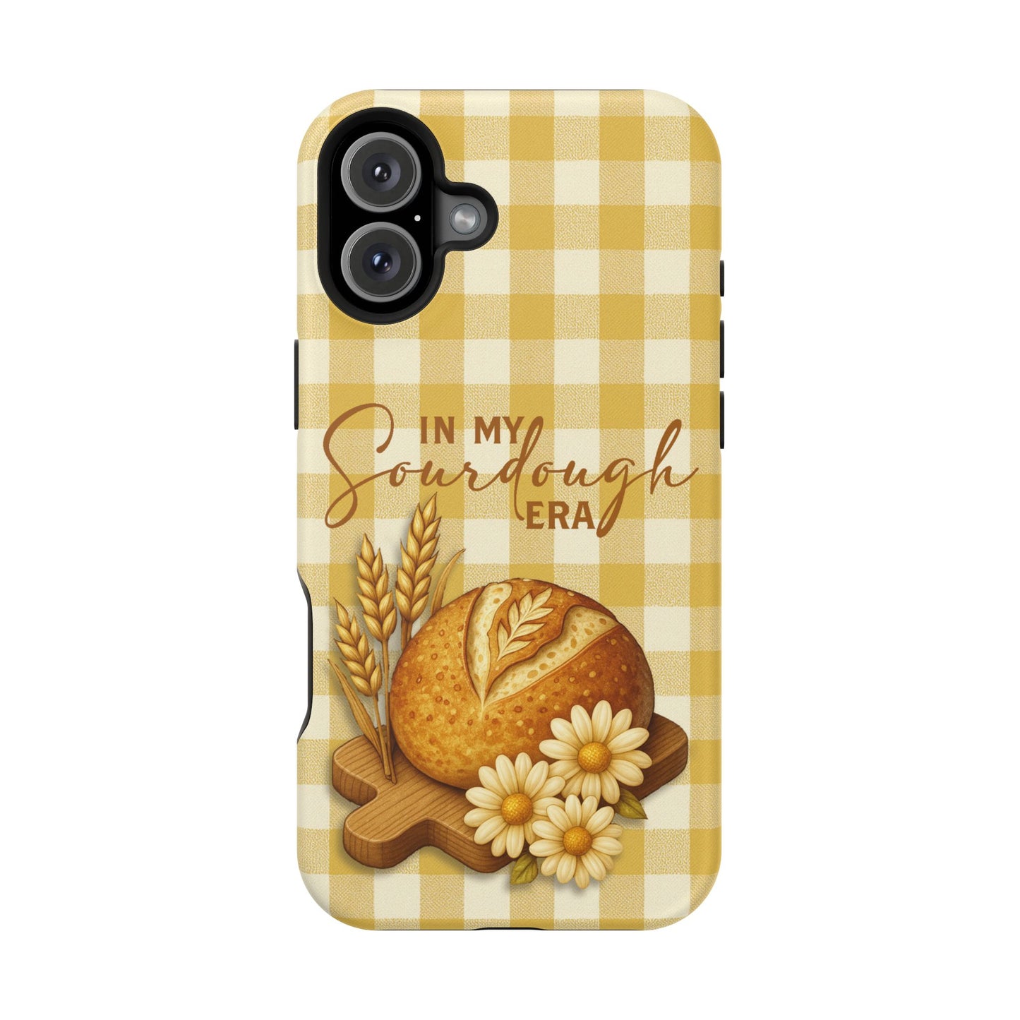 Sourdough Era Yellow Check MagSafe iPhone Case - Amazing Faith Designs