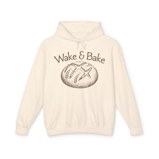 Wake and Bake Unisex Lightweight Hoodie - Amazing Faith Designs