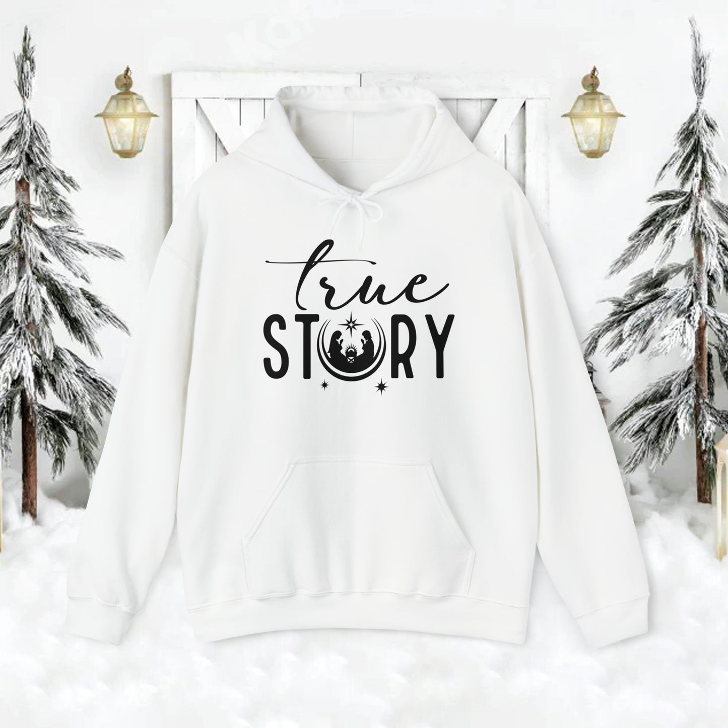 True Story Christian Christmas Hoodie Sweatshirt - Amazing Faith Designs