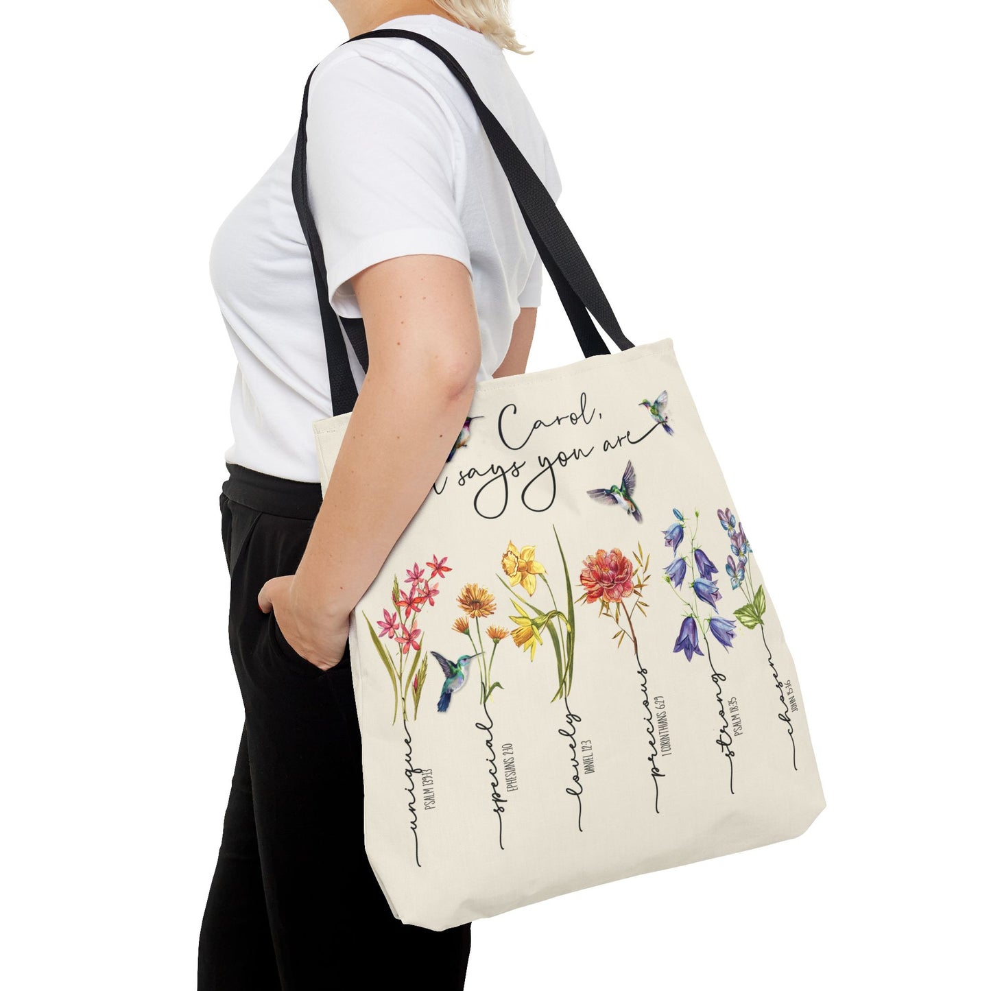 God Says You Are Wildflowers Tote Bag - Amazing Faith Designs