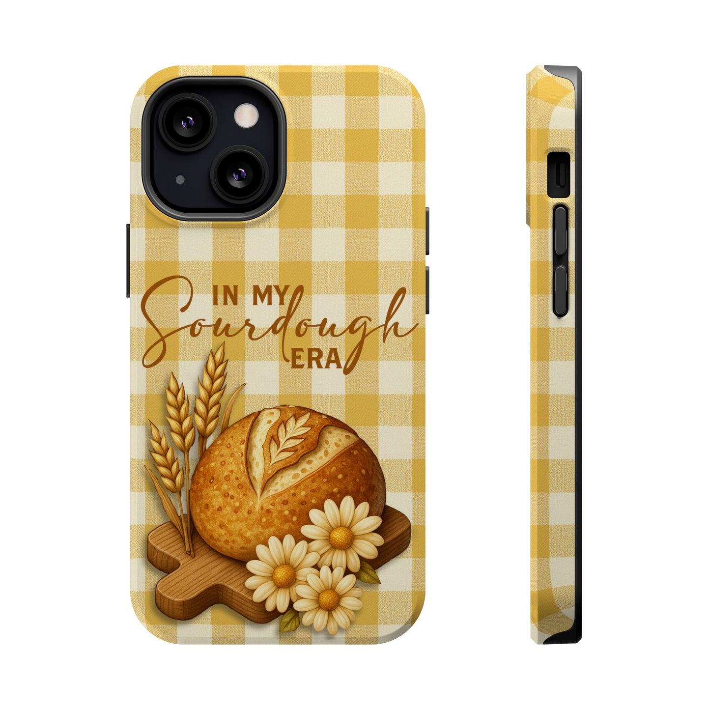 Sourdough Era Yellow Check MagSafe iPhone Case - Amazing Faith Designs