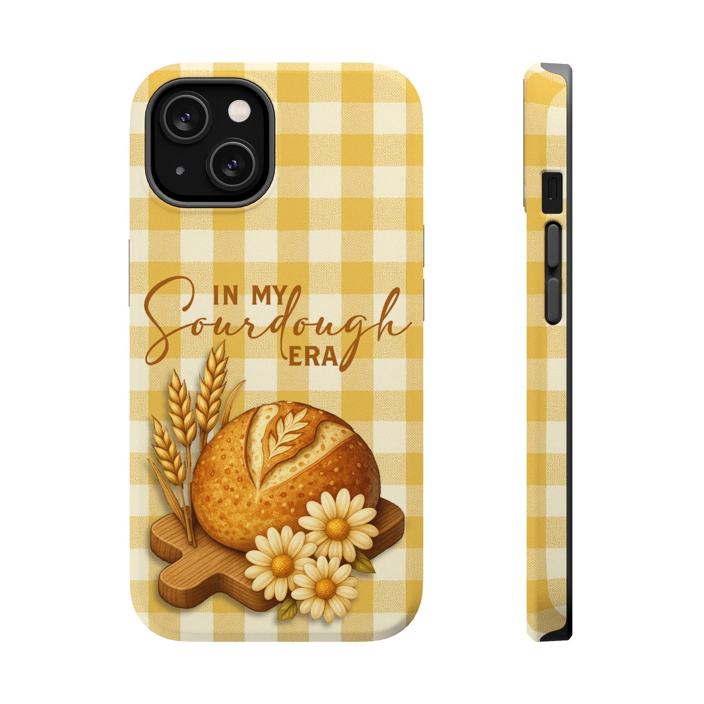 Sourdough Era Yellow Check MagSafe iPhone Case - Amazing Faith Designs