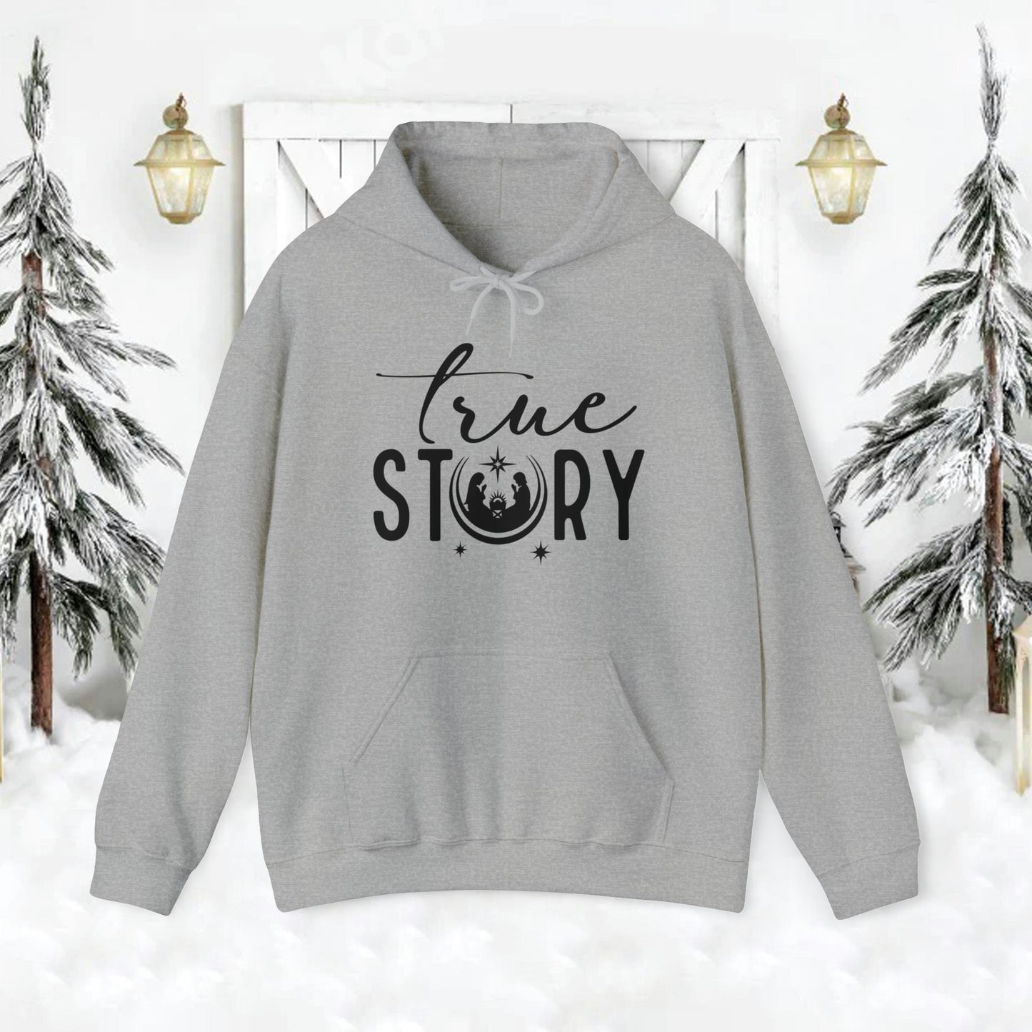 True Story Christian Christmas Hoodie Sweatshirt - Amazing Faith Designs