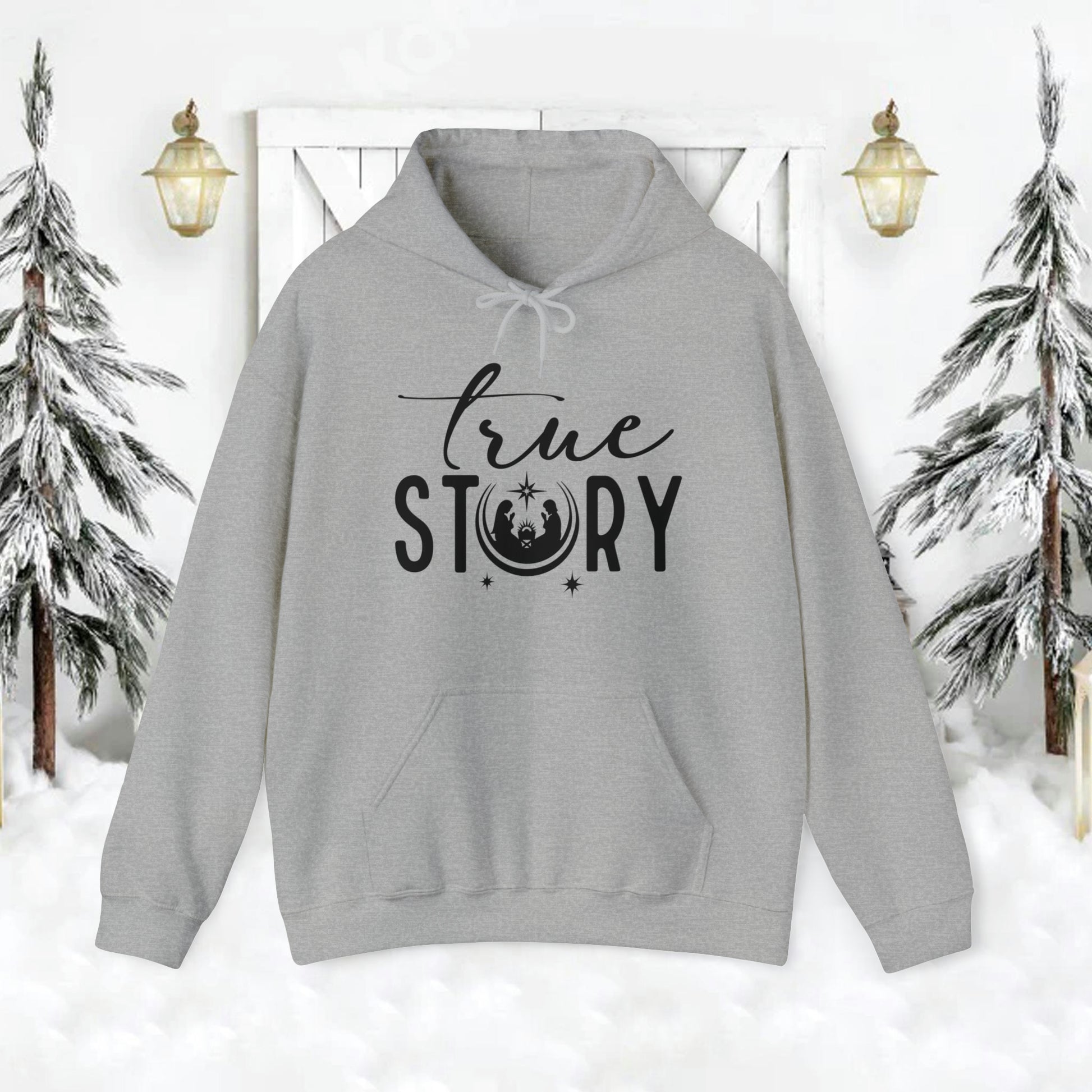 True Story Christian Christmas Hoodie Sweatshirt - Amazing Faith Designs